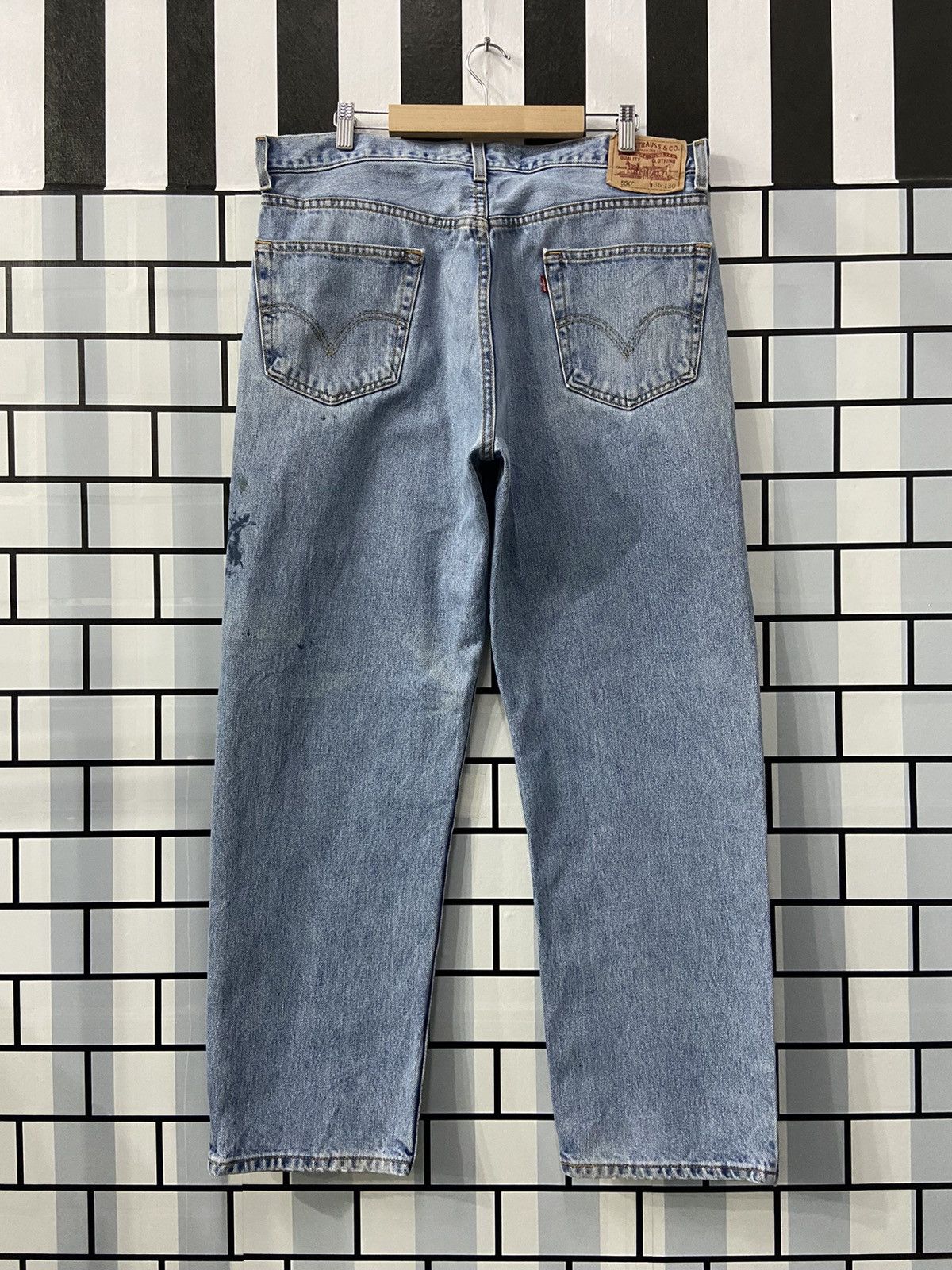 Levi's Vintage Levi’s 550 Light Wash Relaxed Fit Denim Pants Size US 36 / EU 52 - 2 Thumbnail