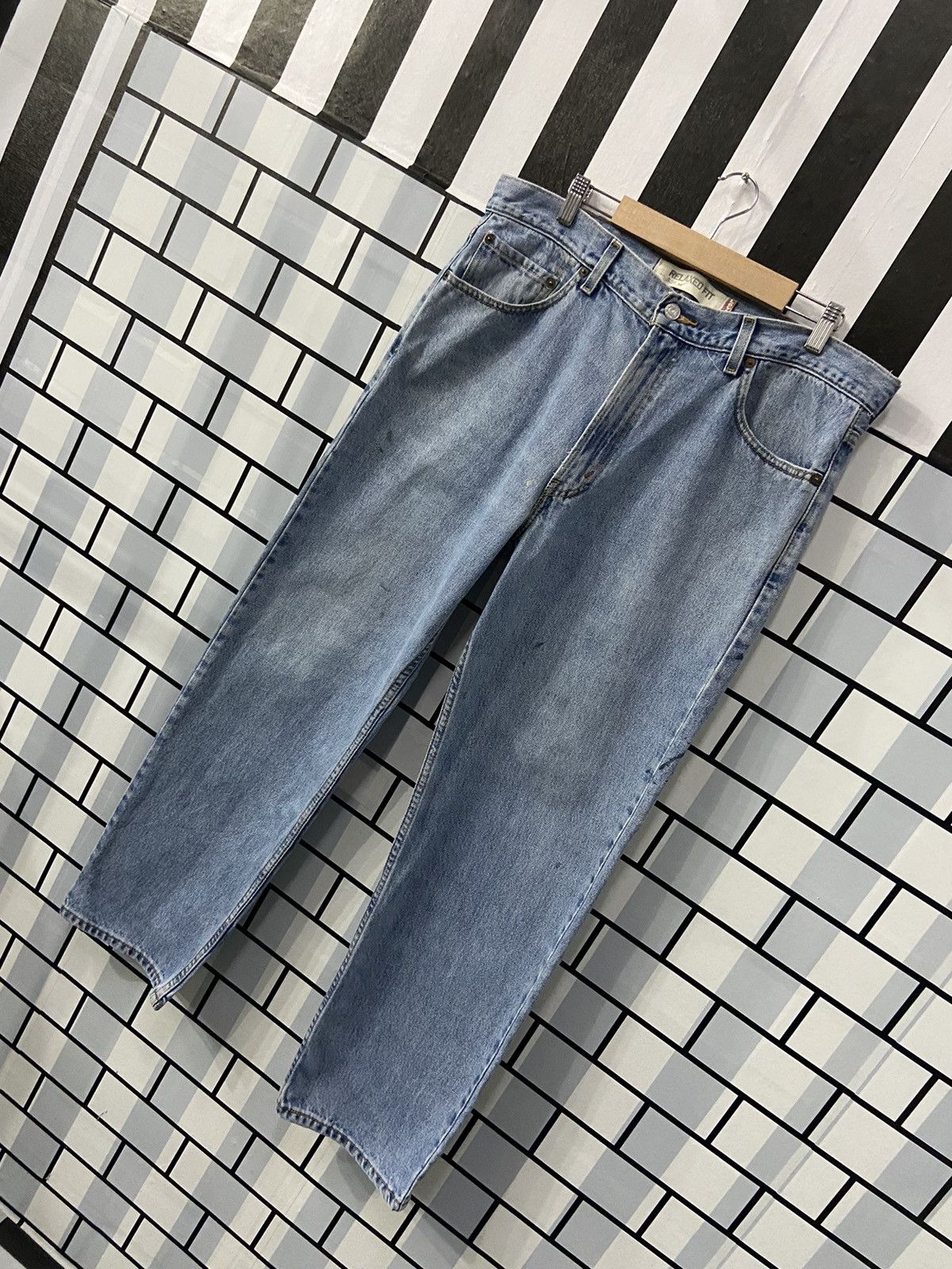 Levi's Vintage Levi’s 550 Light Wash Relaxed Fit Denim Pants Size US 36 / EU 52 - 3 Thumbnail