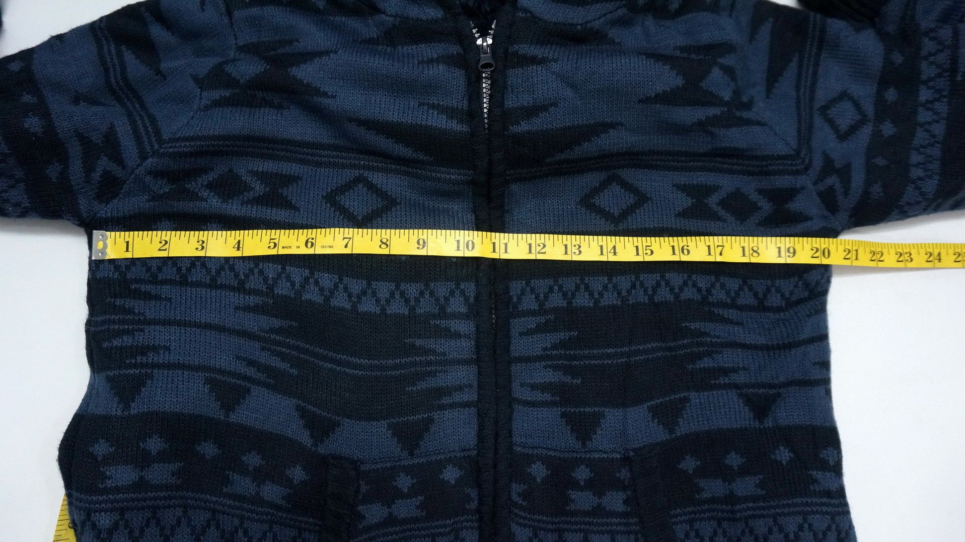Japanese Brand AZUL PRIMERA Aztec Mono Navajo Native Zipper Sweater Hoodie Size US S / EU 44-46 / 1 - 14 Thumbnail