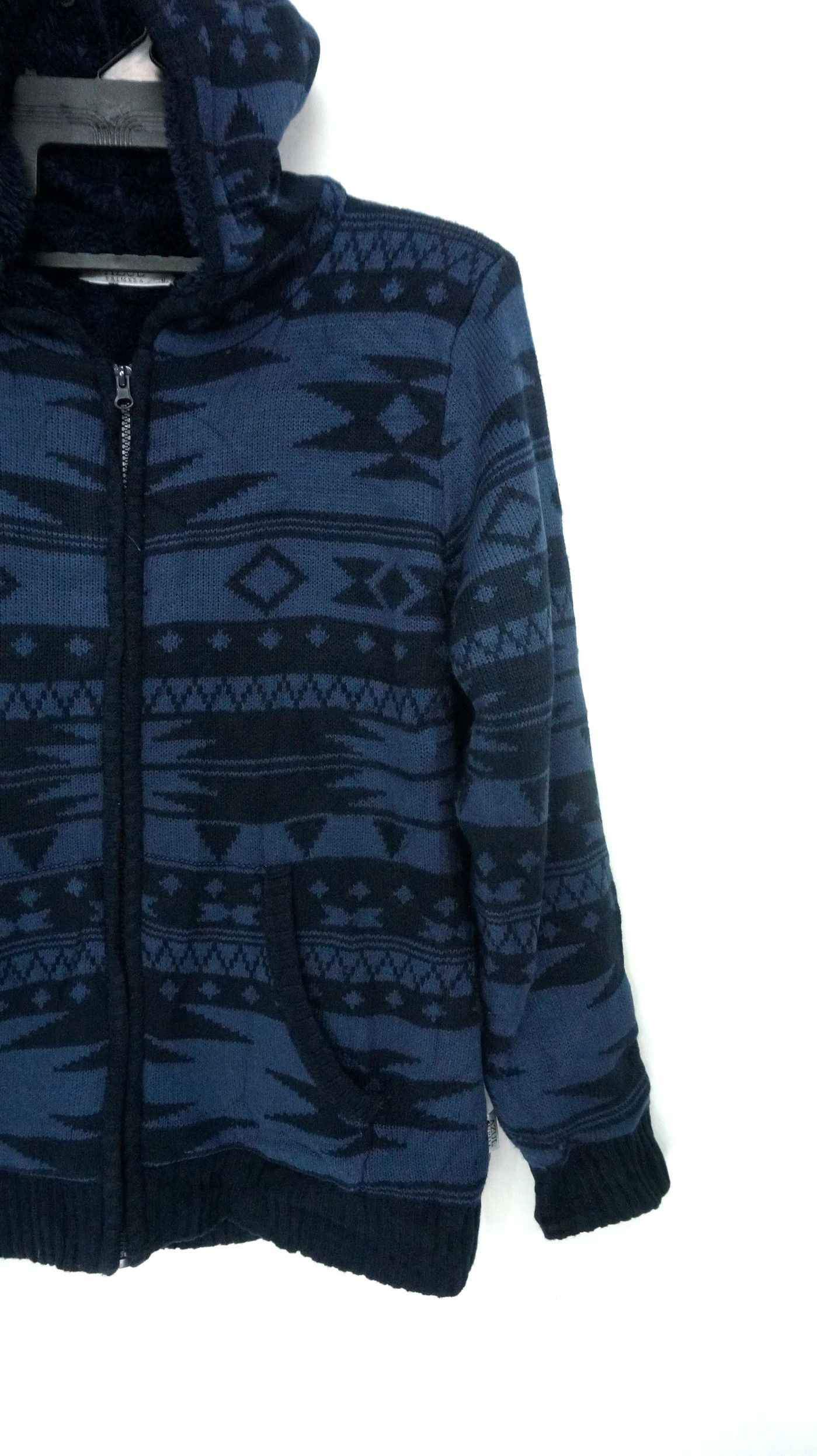 Japanese Brand AZUL PRIMERA Aztec Mono Navajo Native Zipper Sweater Hoodie Size US S / EU 44-46 / 1 - 5 Thumbnail