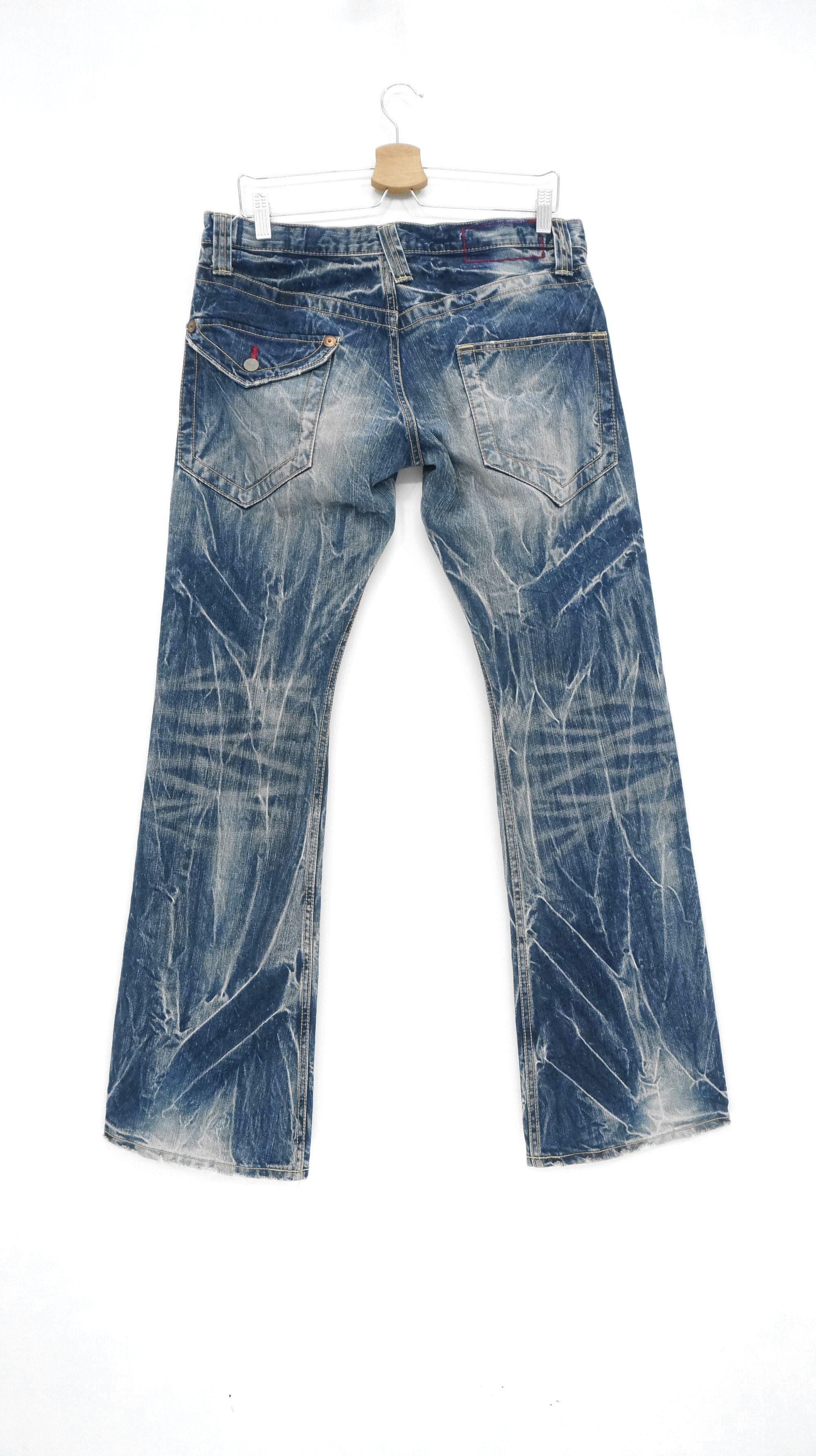 Hysteric Glamour × Tornado Mart × Vintage 🔥Fire Flare🔥 BLUEWAY Nippon Made Vintage Acid Wash Jeans Size US 32 / EU 48 - 4 Thumbnail