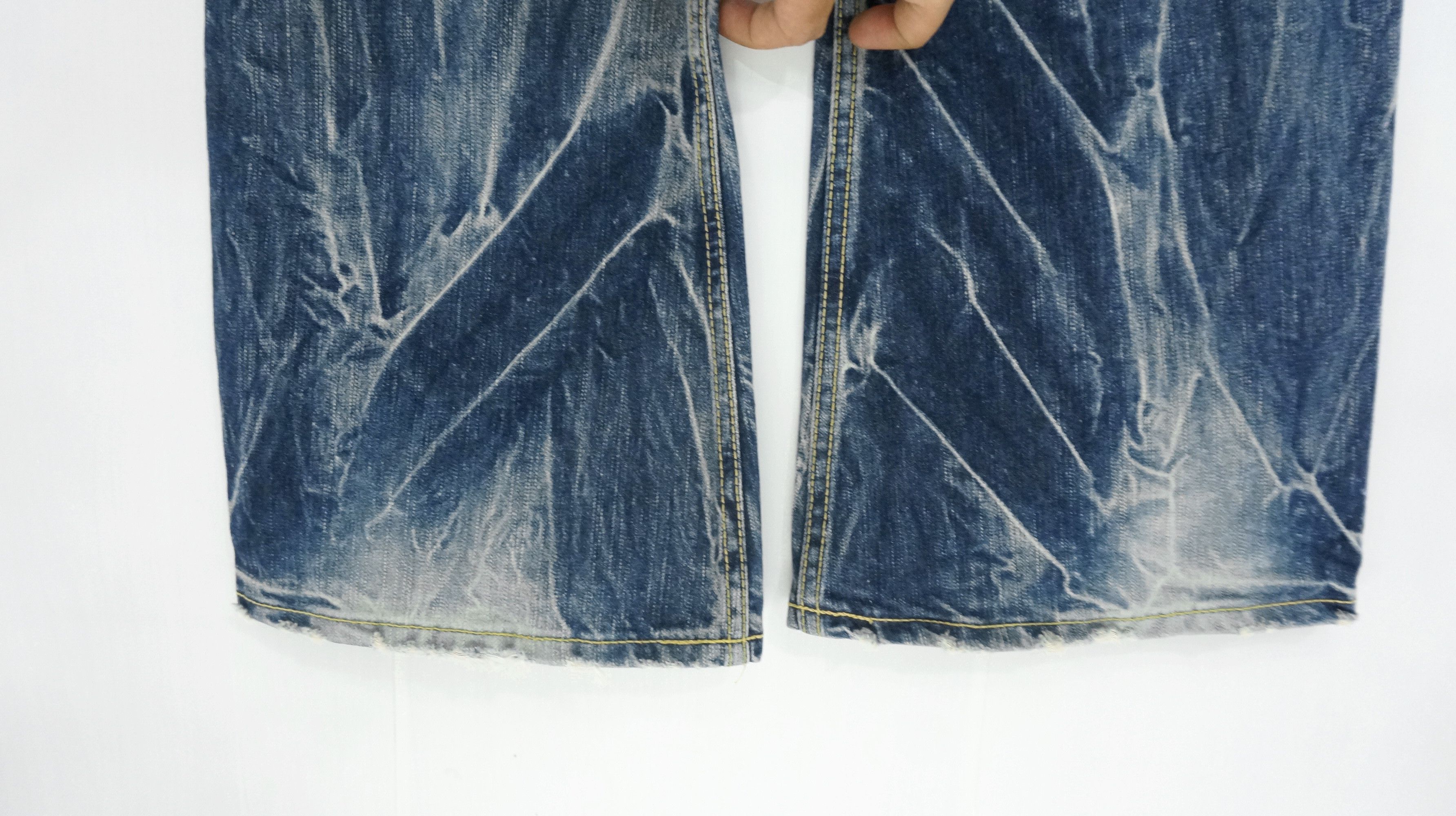 Hysteric Glamour × Tornado Mart × Vintage 🔥Fire Flare🔥 BLUEWAY Nippon Made Vintage Acid Wash Jeans Size US 32 / EU 48 - 10 Thumbnail
