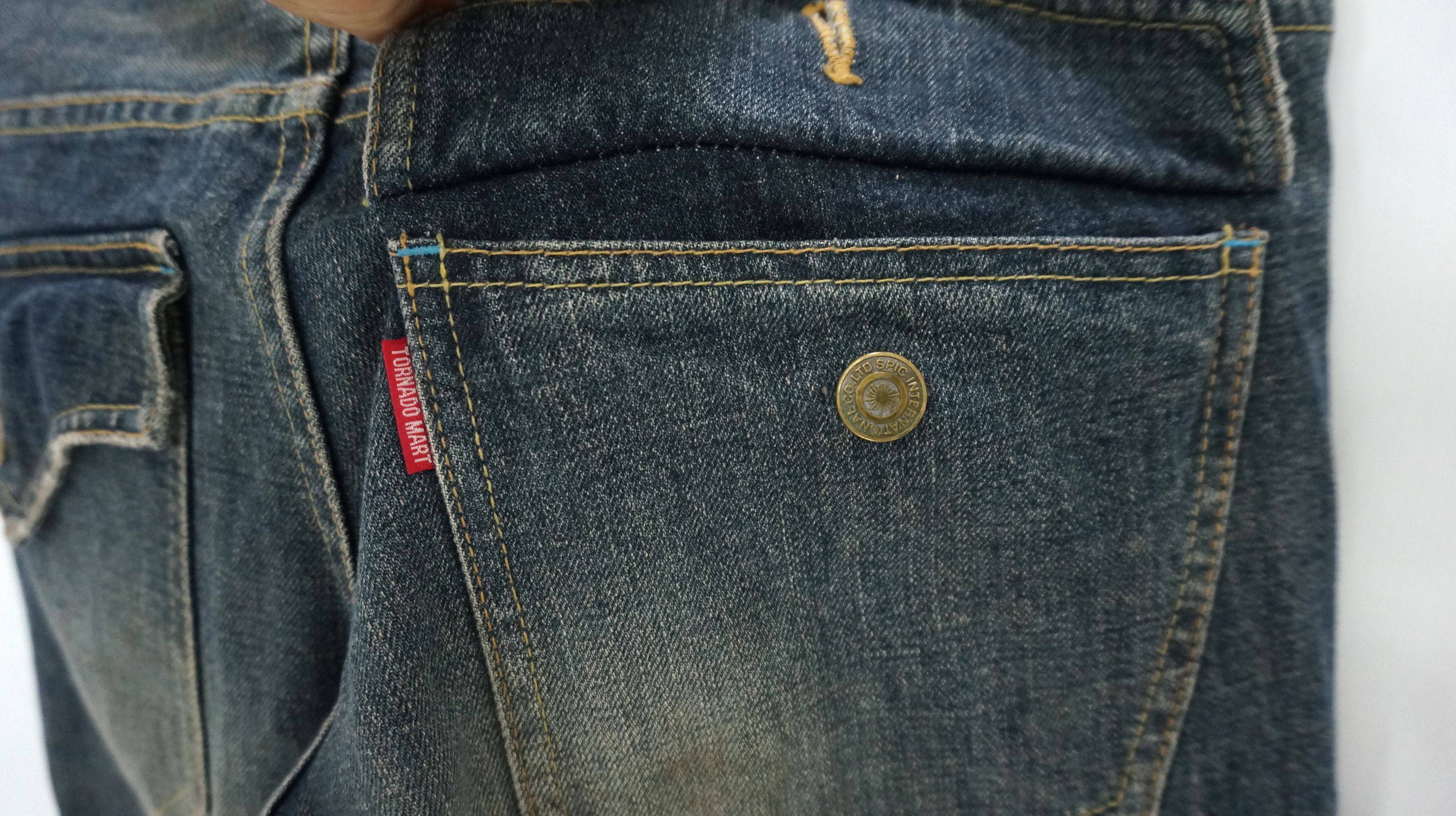 Tornado Mart Vintage 🔥 TORNADO MART Stained Flared Browned Off Jeans Size US 30 / EU 46 - 10 Thumbnail