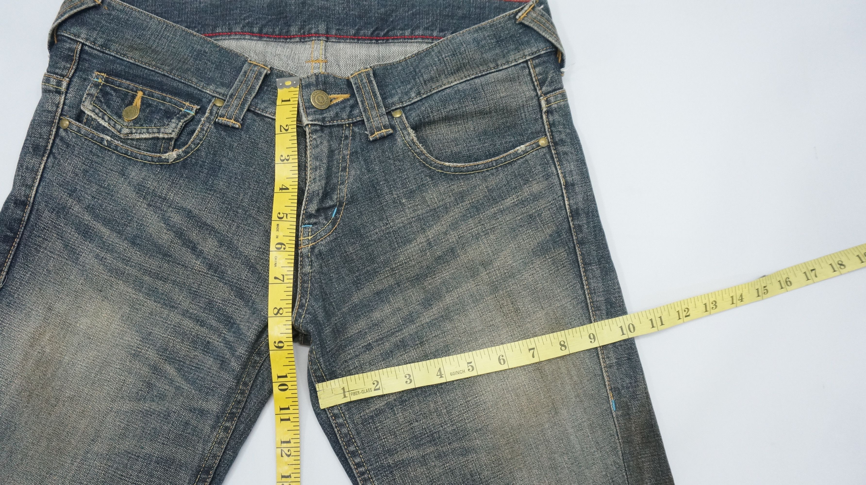 Tornado Mart Vintage 🔥 TORNADO MART Stained Flared Browned Off Jeans Size US 30 / EU 46 - 15 Thumbnail