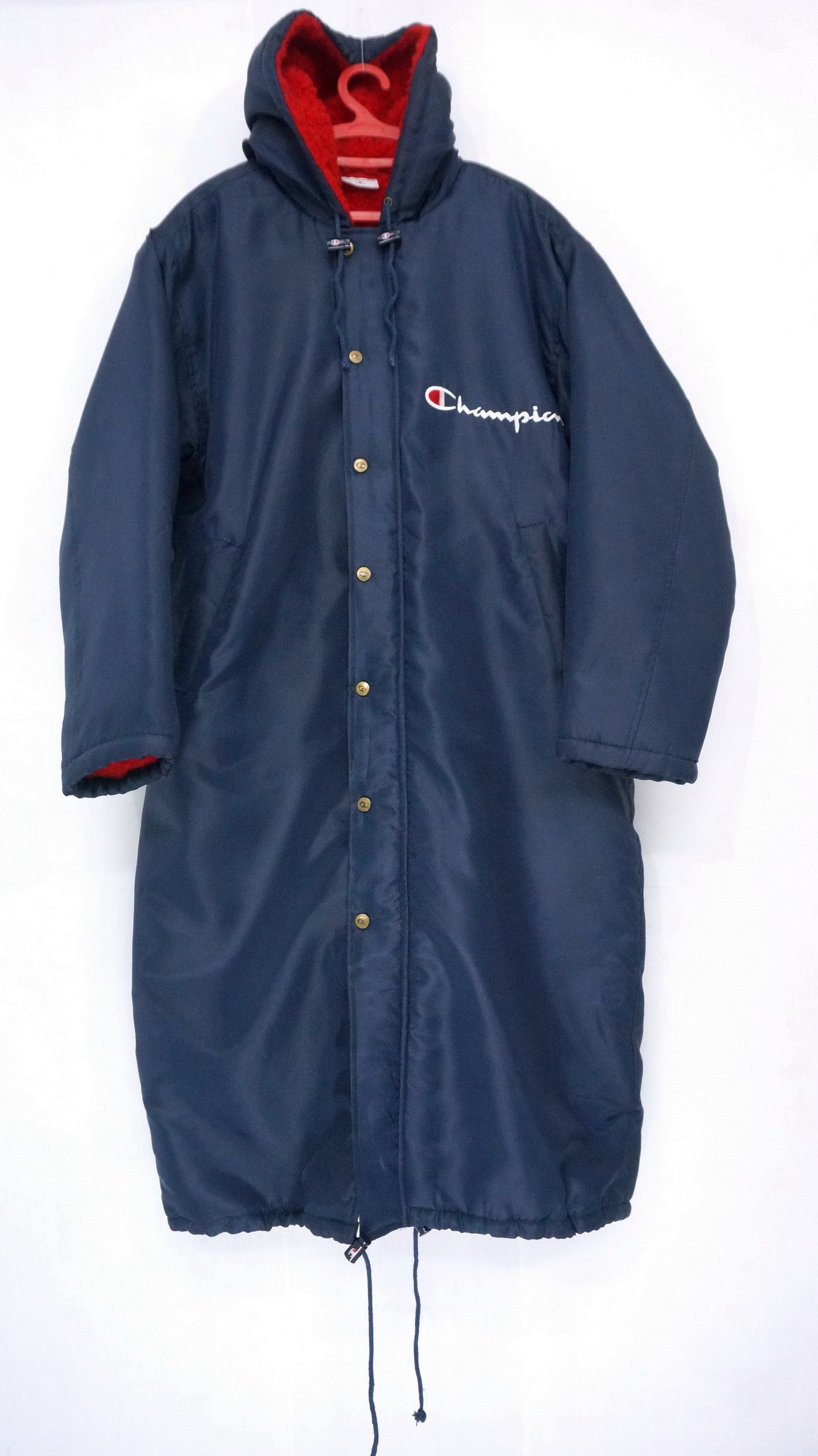 Champion Vintage CHAMPION Long Jacket Big Logo Embroidery Size US M / EU 48-50 / 2 - 2 Thumbnail