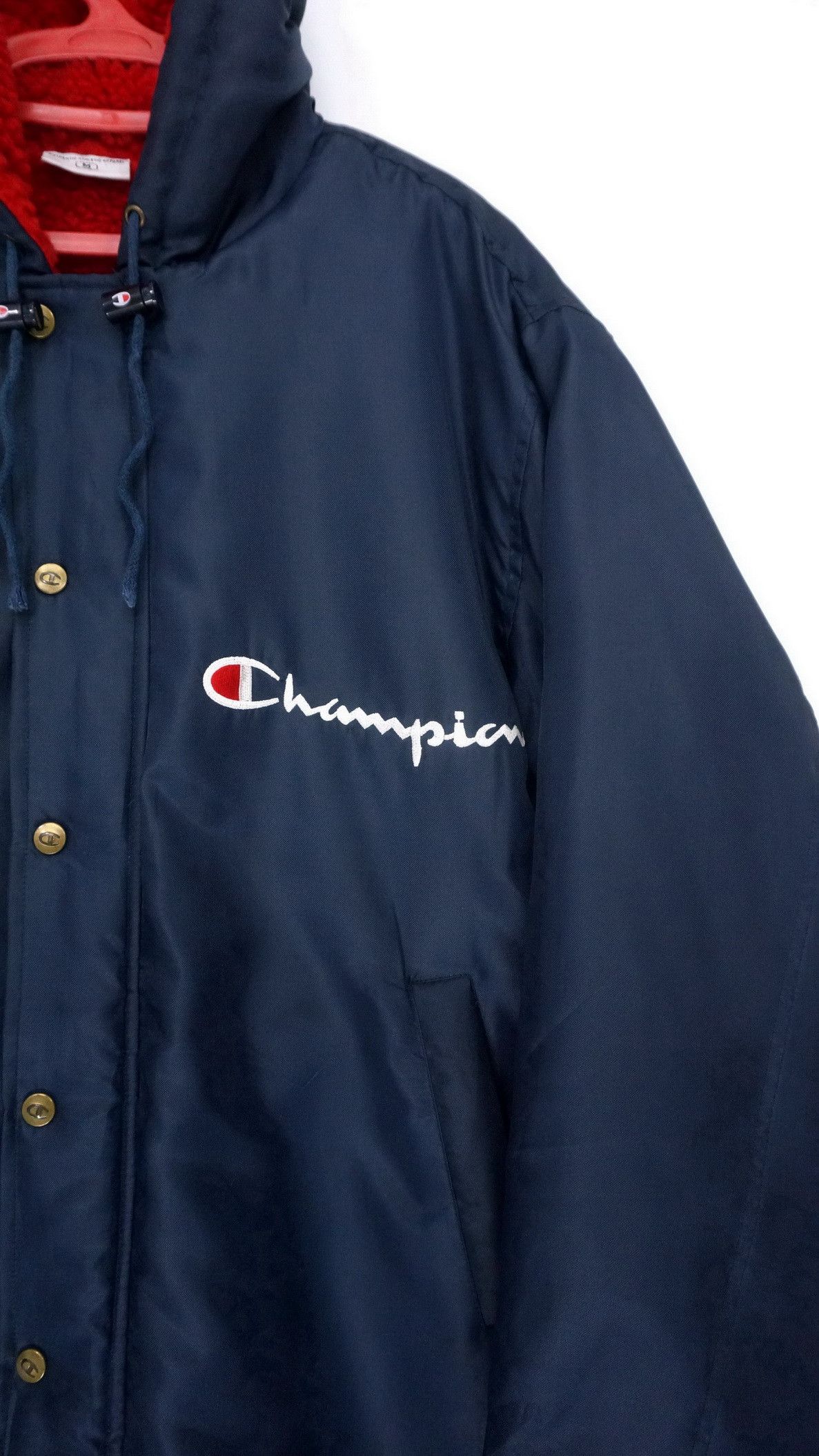 Champion Vintage CHAMPION Long Jacket Big Logo Embroidery Size US M / EU 48-50 / 2 - 5 Thumbnail