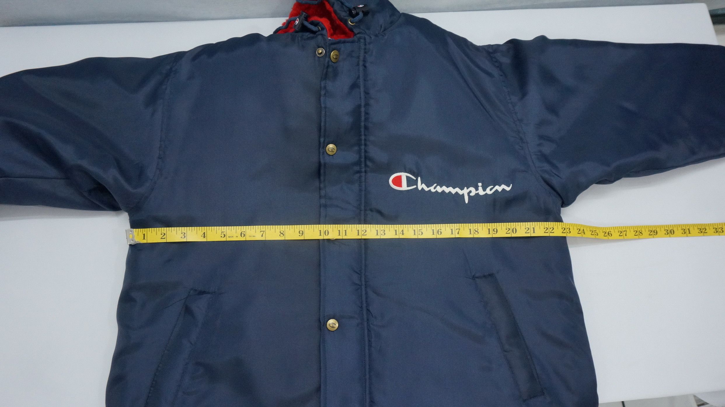 Champion Vintage CHAMPION Long Jacket Big Logo Embroidery Size US M / EU 48-50 / 2 - 16 Thumbnail