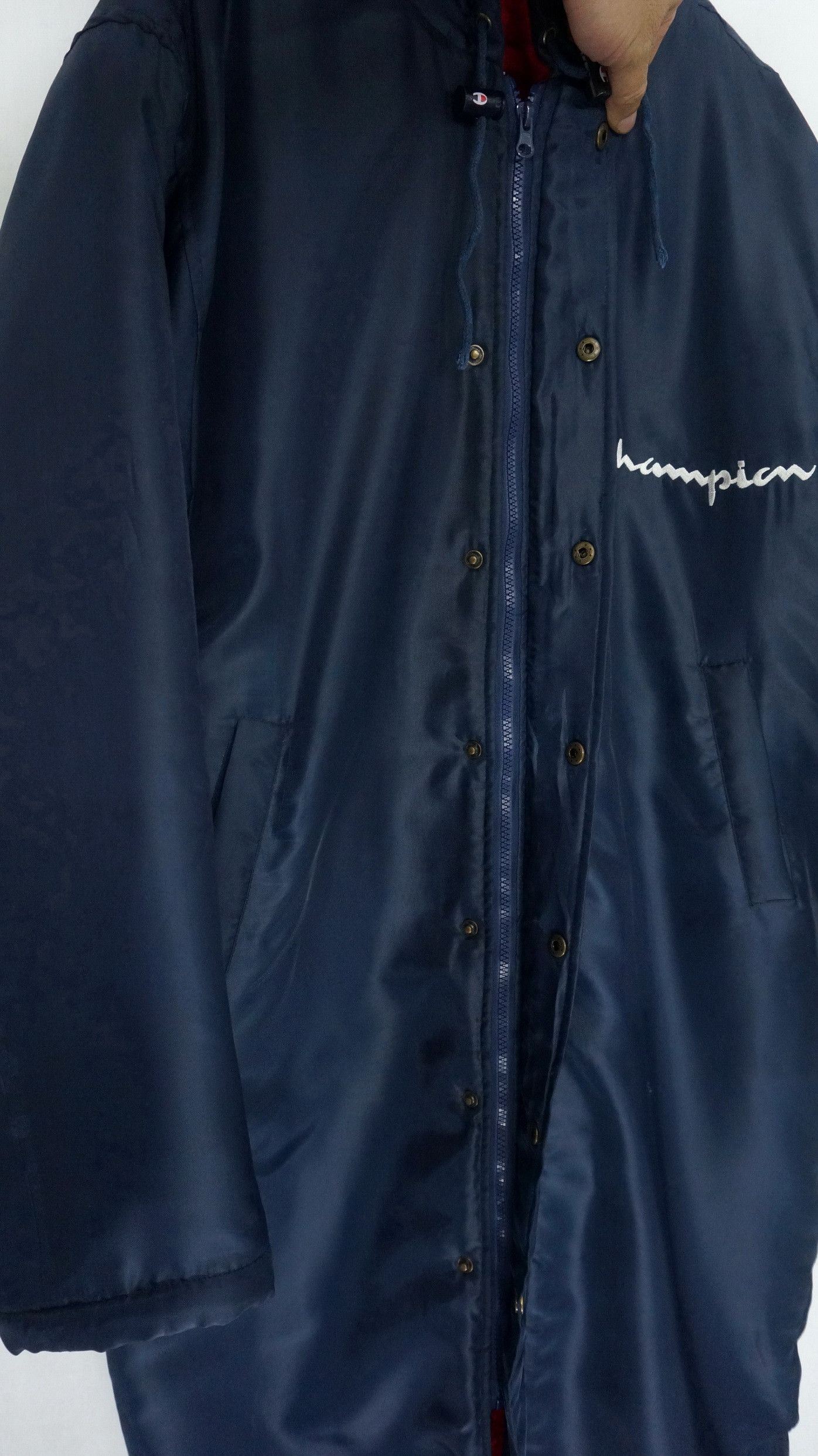 Champion Vintage CHAMPION Long Jacket Big Logo Embroidery Size US M / EU 48-50 / 2 - 11 Thumbnail