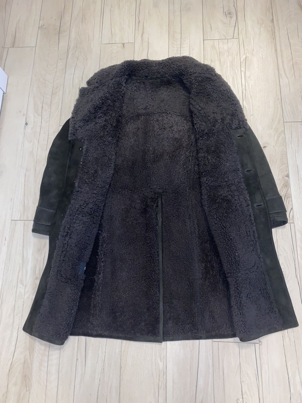 Gucci FW11 Gucci Khaki Green Shearling Heavy Coat Size US M / EU 48-50 / 2 - 13 Thumbnail