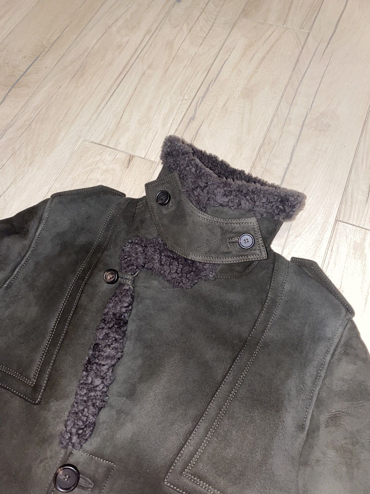 Gucci FW11 Gucci Khaki Green Shearling Heavy Coat Size US M / EU 48-50 / 2 - 8 Thumbnail