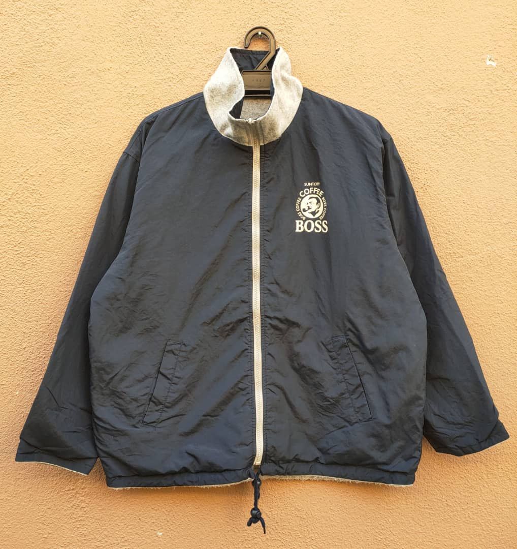 Japanese Brand Suntory Coffee Reversible Jacket Fleece Size US L / EU 52-54 / 3 - 1 Thumbnail