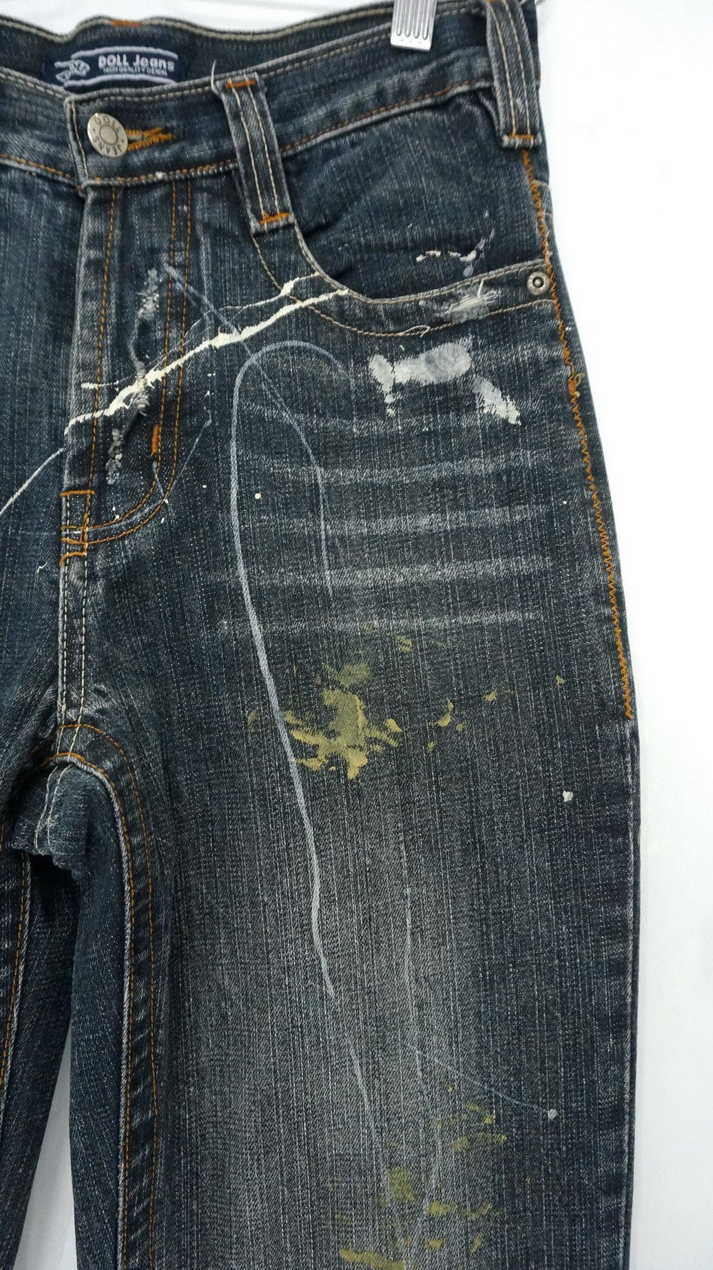 Japanese Brand SickVtg! DOLL Jeans Japan Distressed Fake Mud Worn Out Size US 28 / EU 44 - 5 Thumbnail