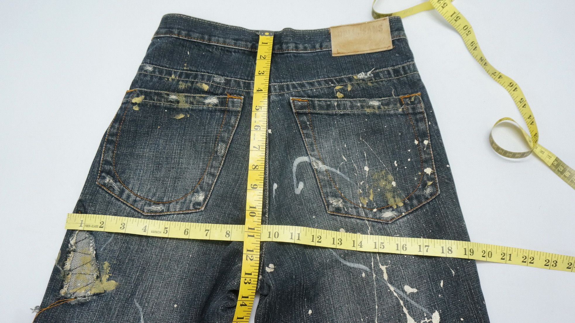Japanese Brand SickVtg! DOLL Jeans Japan Distressed Fake Mud Worn Out Size US 28 / EU 44 - 18 Thumbnail