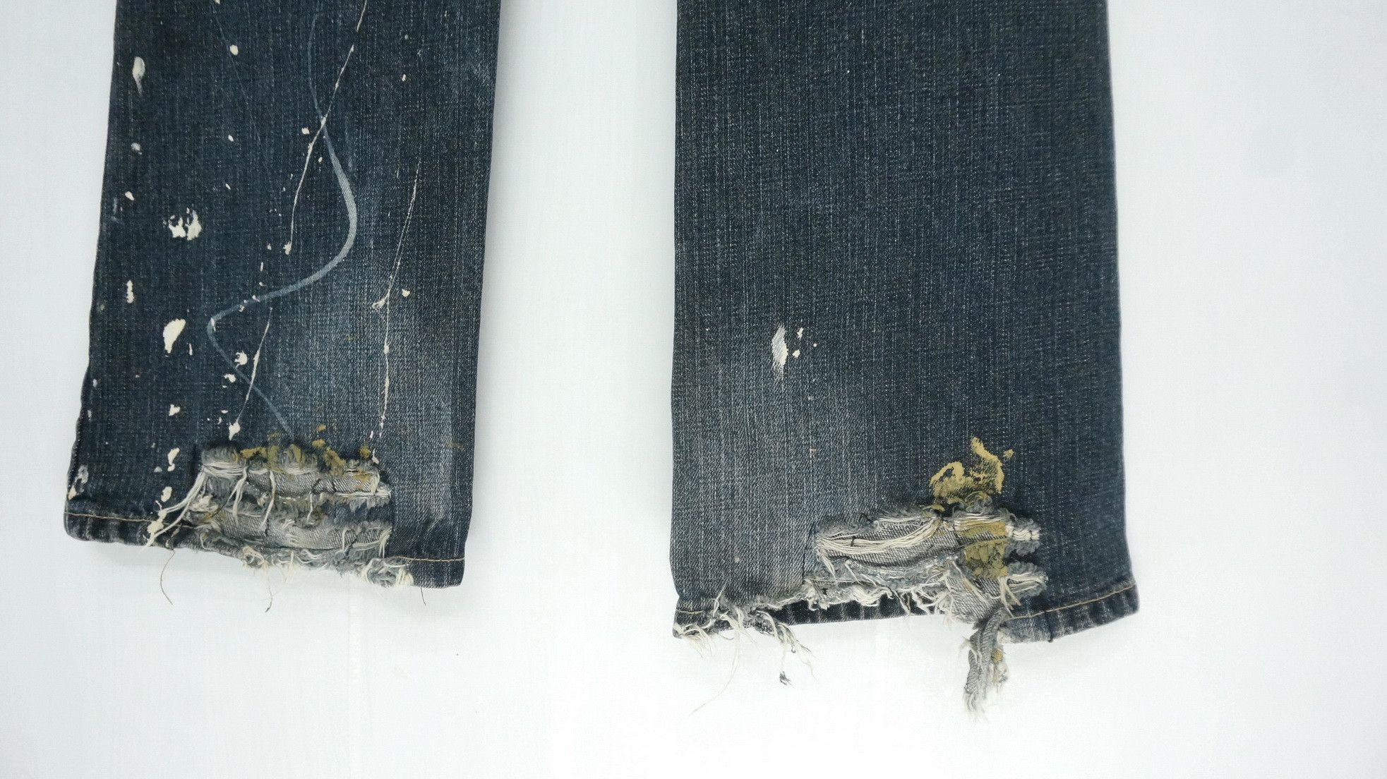 Japanese Brand SickVtg! DOLL Jeans Japan Distressed Fake Mud Worn Out Size US 28 / EU 44 - 12 Thumbnail