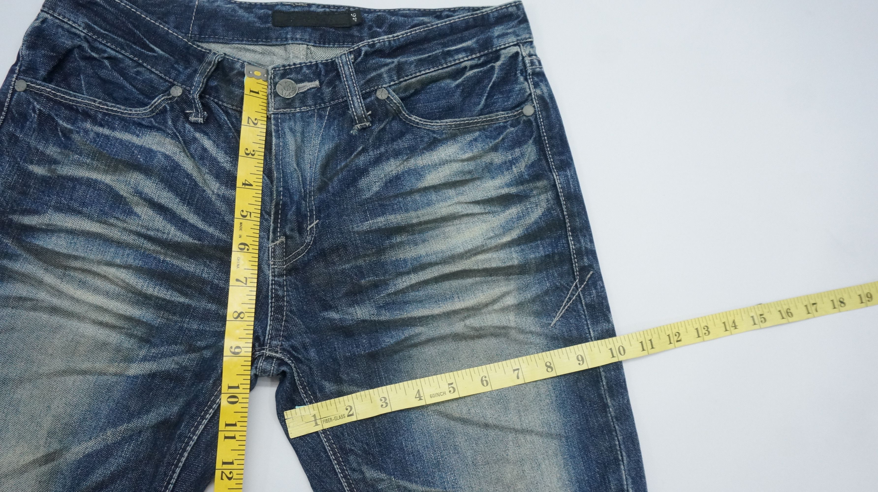 GOSTAR DE FUGA Flare Vintage 🔥 FUGA Japan Punk Distressed Jeans Size US 30 / EU 46 - 12 Thumbnail