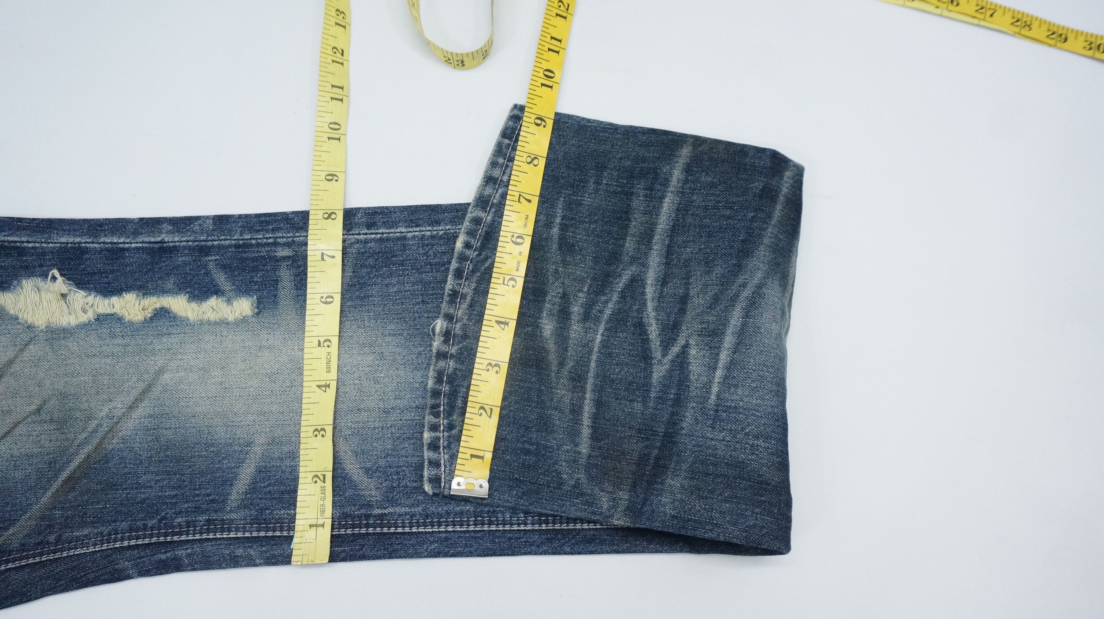 GOSTAR DE FUGA Flare Vintage 🔥 FUGA Japan Punk Distressed Jeans Size US 30 / EU 46 - 14 Thumbnail