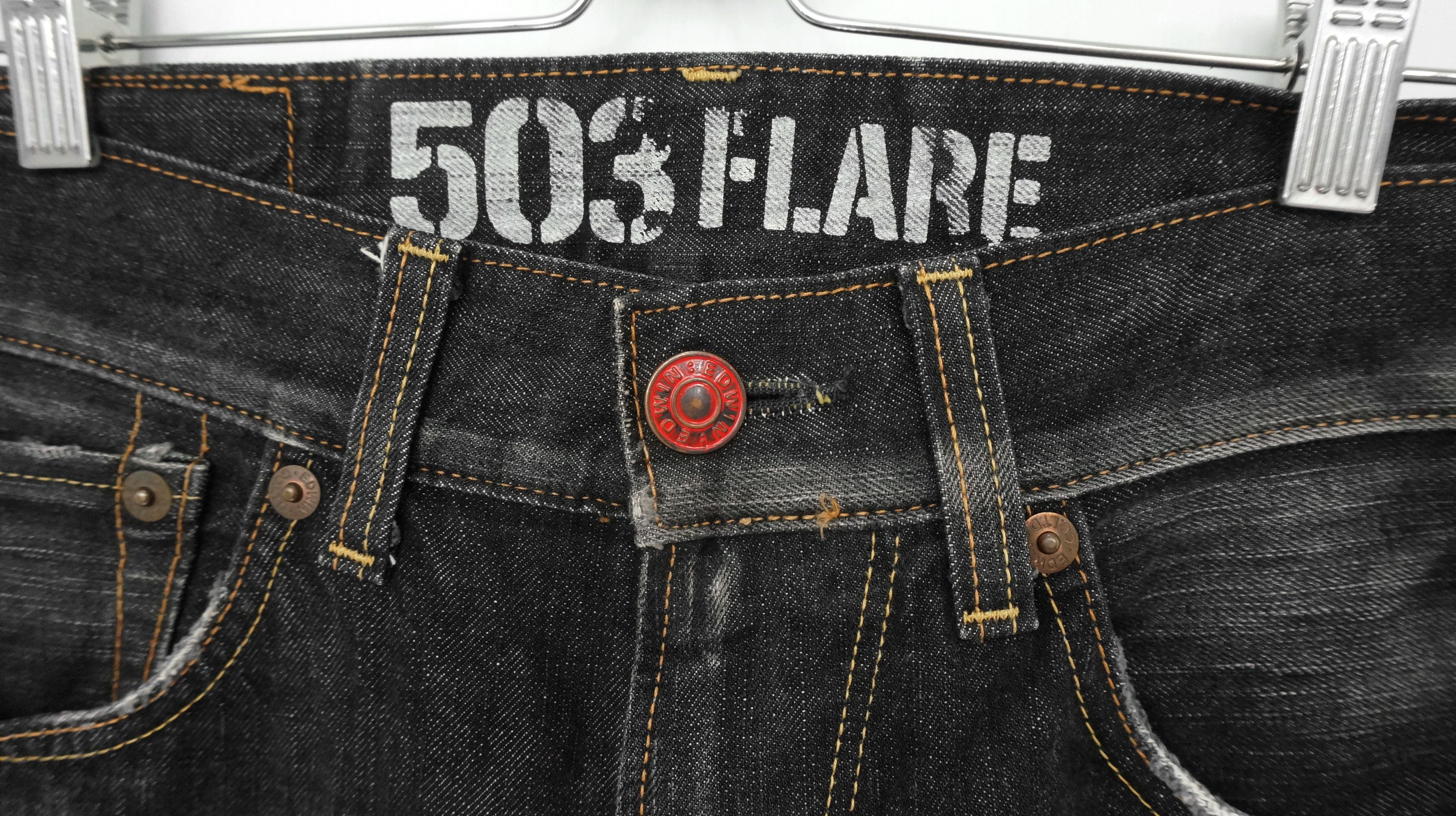 Edwin 🔥🔥 VINTAGE EDWIN MADE IN JAPAN 503 FLARED JEANS Size US 32 / EU 48 - 2 Thumbnail