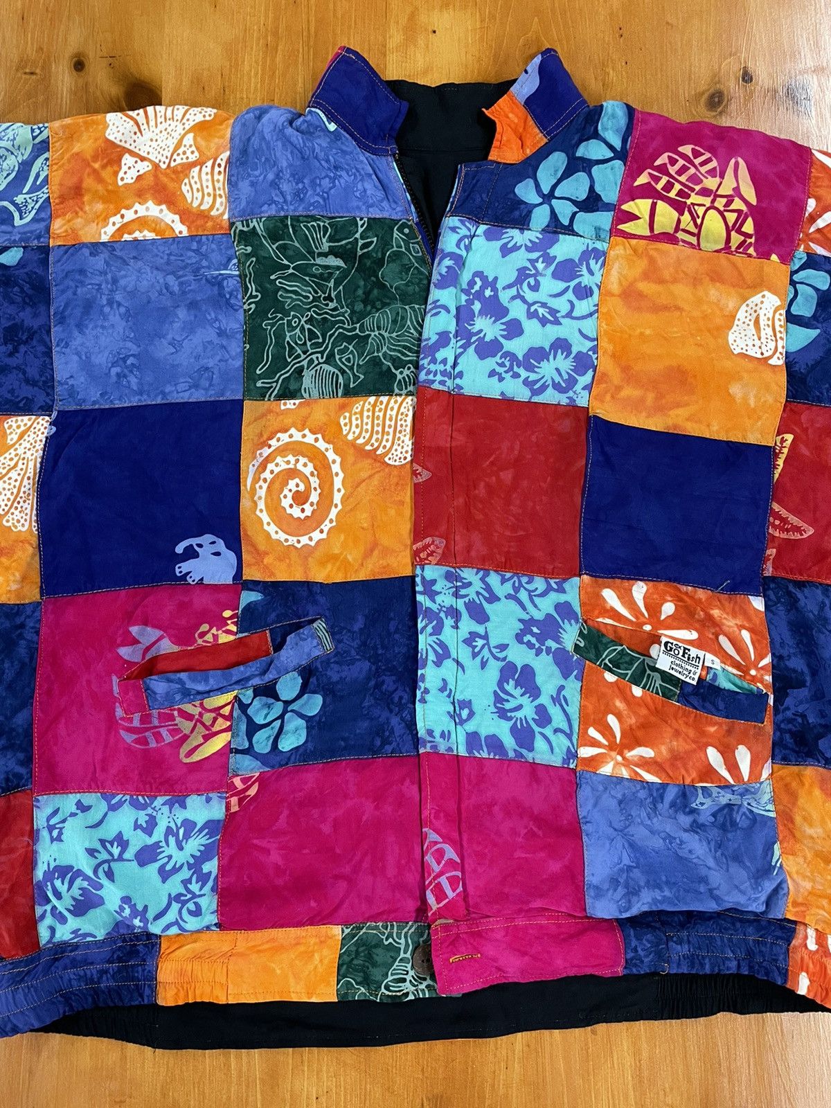 Vintage Vintage Go Fish Patchwork Jacket Size US S / EU 44-46 / 1 - 2 Thumbnail