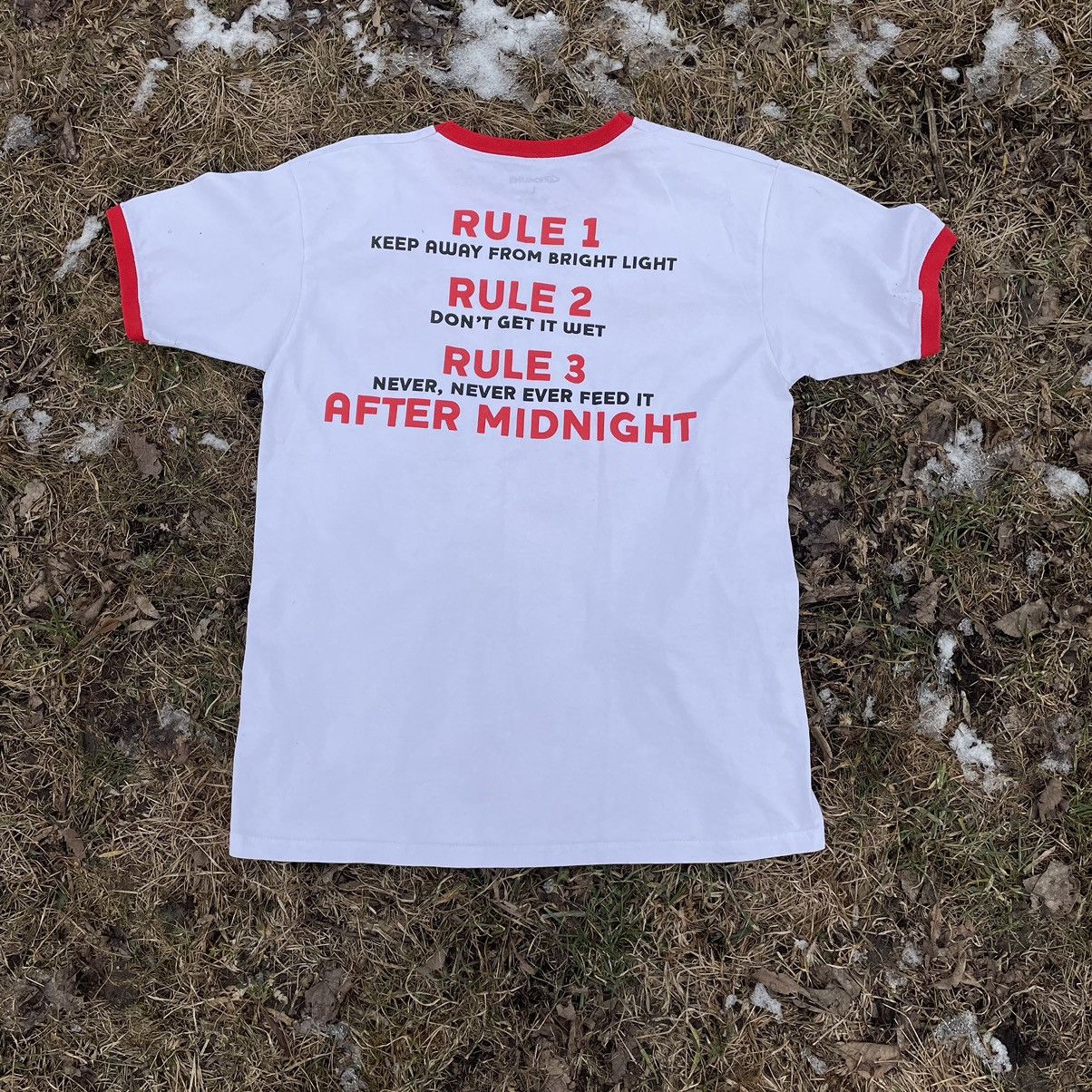 Vintage Vintage 90s Gremlins Graphic Tee Ringer Horror Streetwear L Size US L / EU 52-54 / 3 - 6 Thumbnail