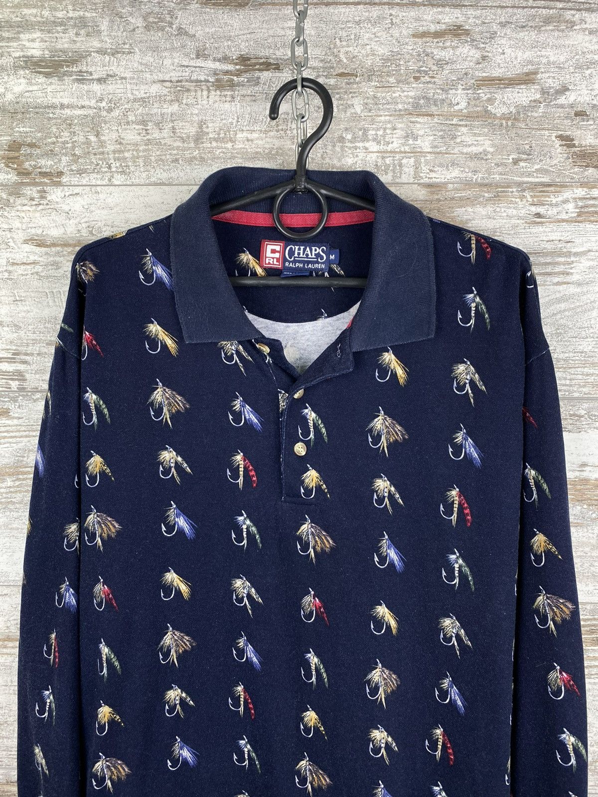 Chaps Ralph Lauren × Vintage Mens Vintage Chaps Ralph Lauren monogram Longsleeve tshirt Size US M / EU 48-50 / 2 - 2 Thumbnail