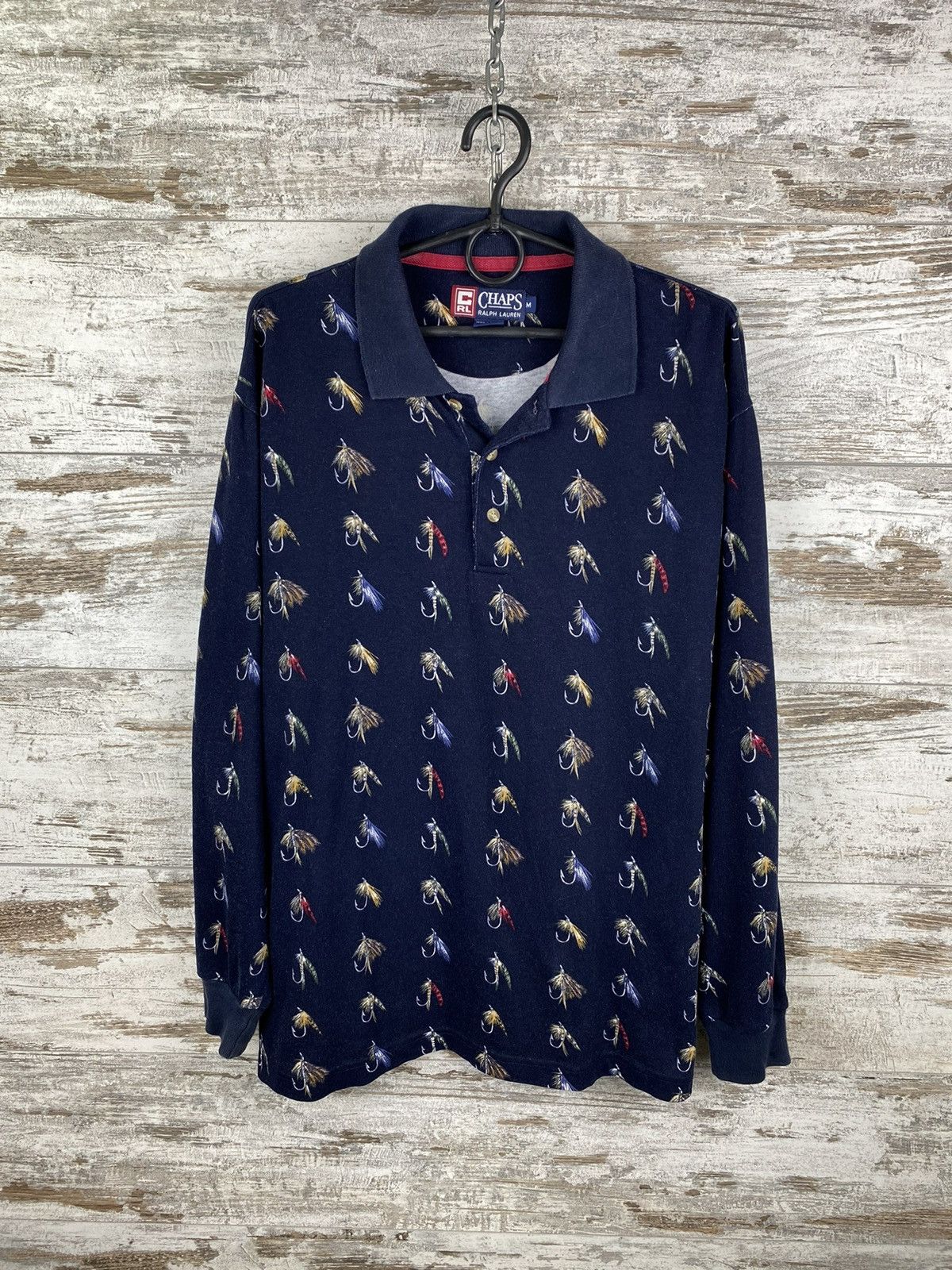 Chaps Ralph Lauren × Vintage Mens Vintage Chaps Ralph Lauren monogram Longsleeve tshirt Size US M / EU 48-50 / 2 - 1 Thumbnail
