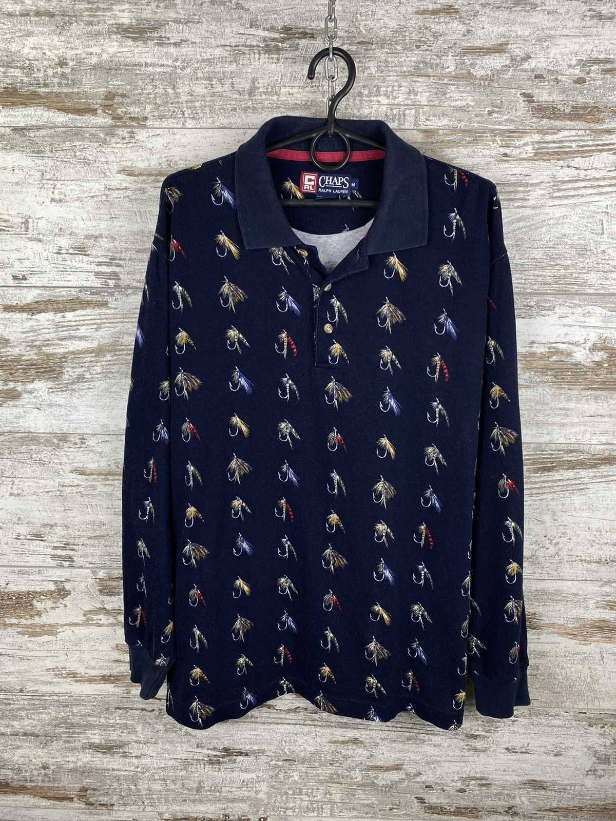 Chaps Ralph Lauren × Vintage Mens Vintage Chaps Ralph Lauren monogram Longsleeve tshirt Size US M / EU 48-50 / 2 - 6 Thumbnail