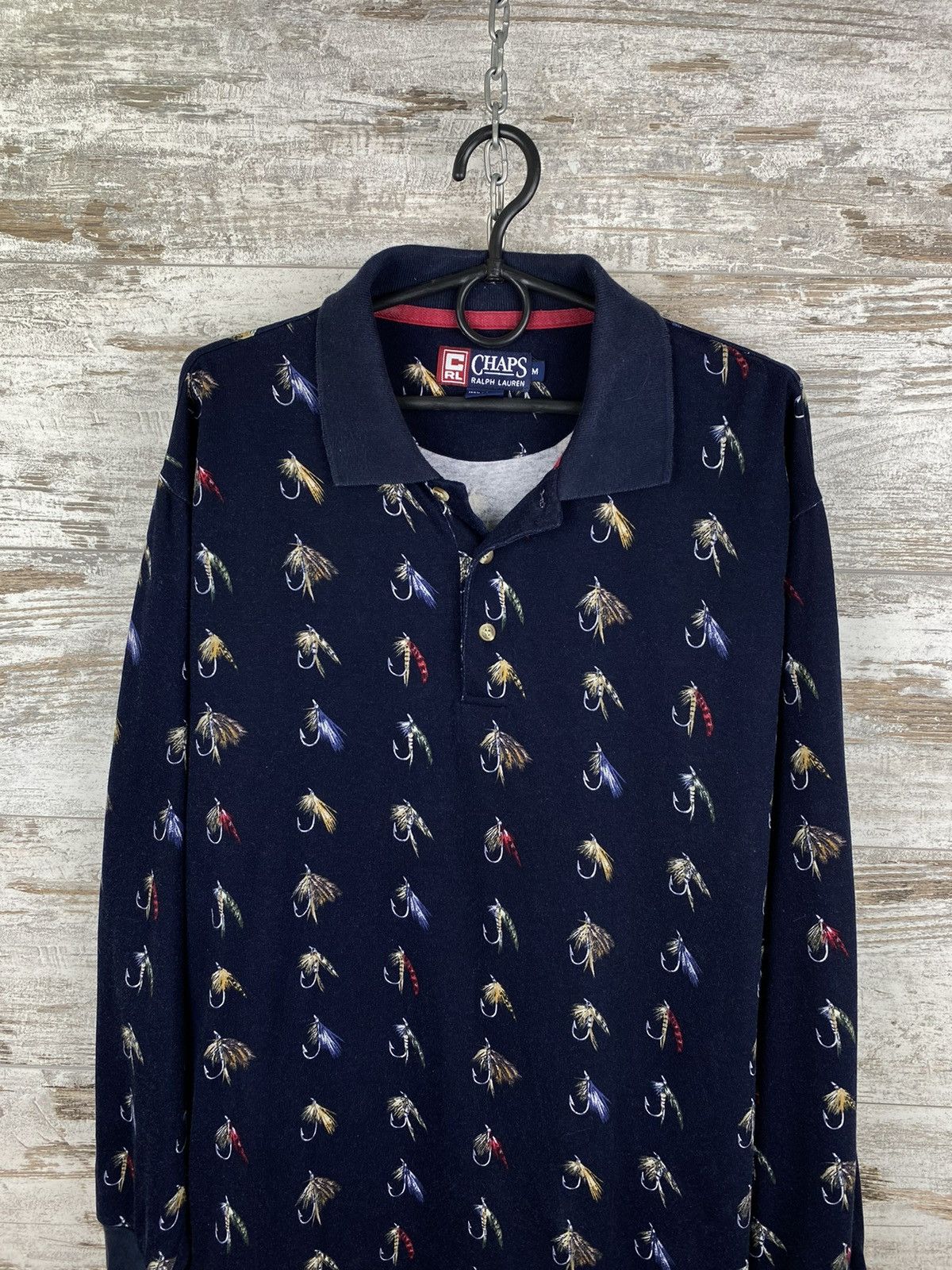 Chaps Ralph Lauren × Vintage Mens Vintage Chaps Ralph Lauren monogram Longsleeve tshirt Size US M / EU 48-50 / 2 - 5 Thumbnail