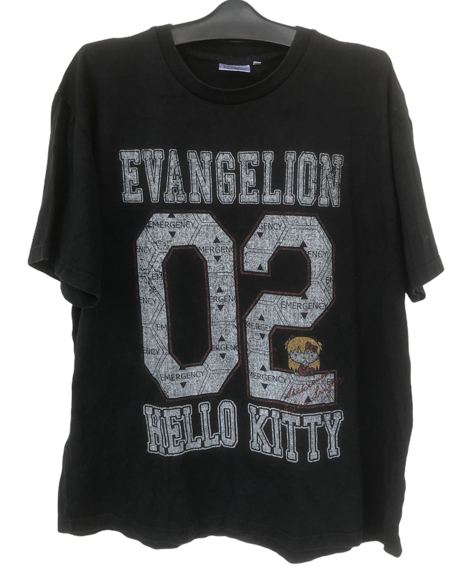 Cartoon Network Rare Japanese Brand Evangelion Hello Kitty Tshirt Size US XXL / EU 58 / 5 - 1 Thumbnail