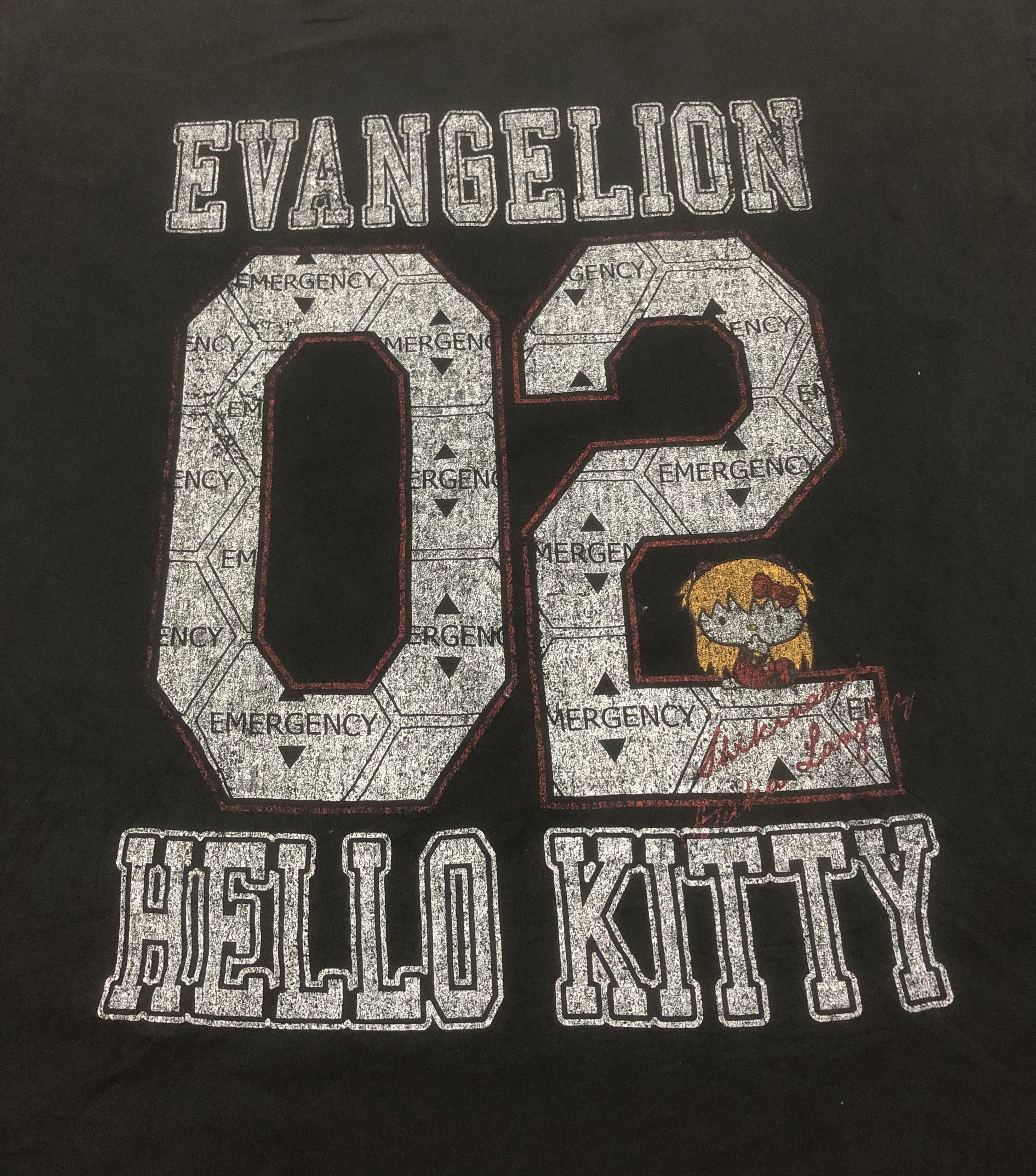 Cartoon Network Rare Japanese Brand Evangelion Hello Kitty Tshirt Size US XXL / EU 58 / 5 - 3 Thumbnail