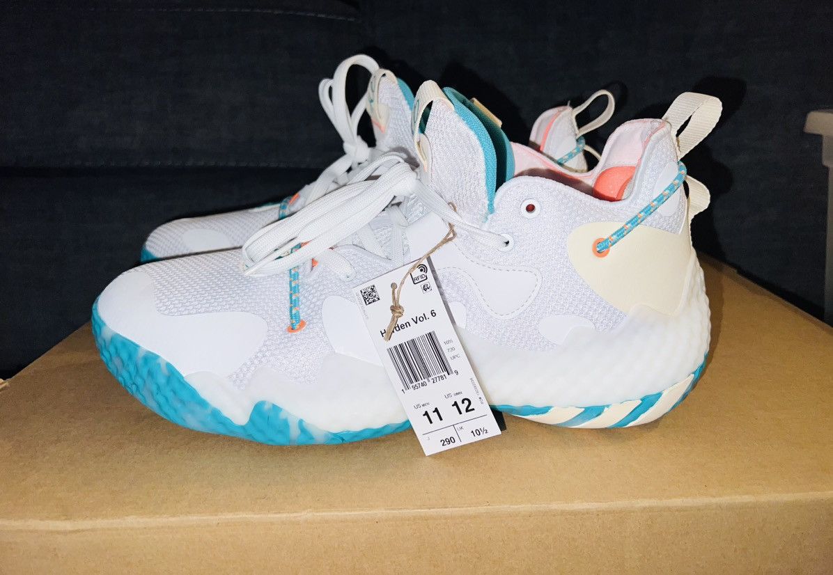 Adidas ADIDAS BOOST James Harden Vol. 6 ‘Bahamas’ Size US 11 / EU 44 - 1 Thumbnail