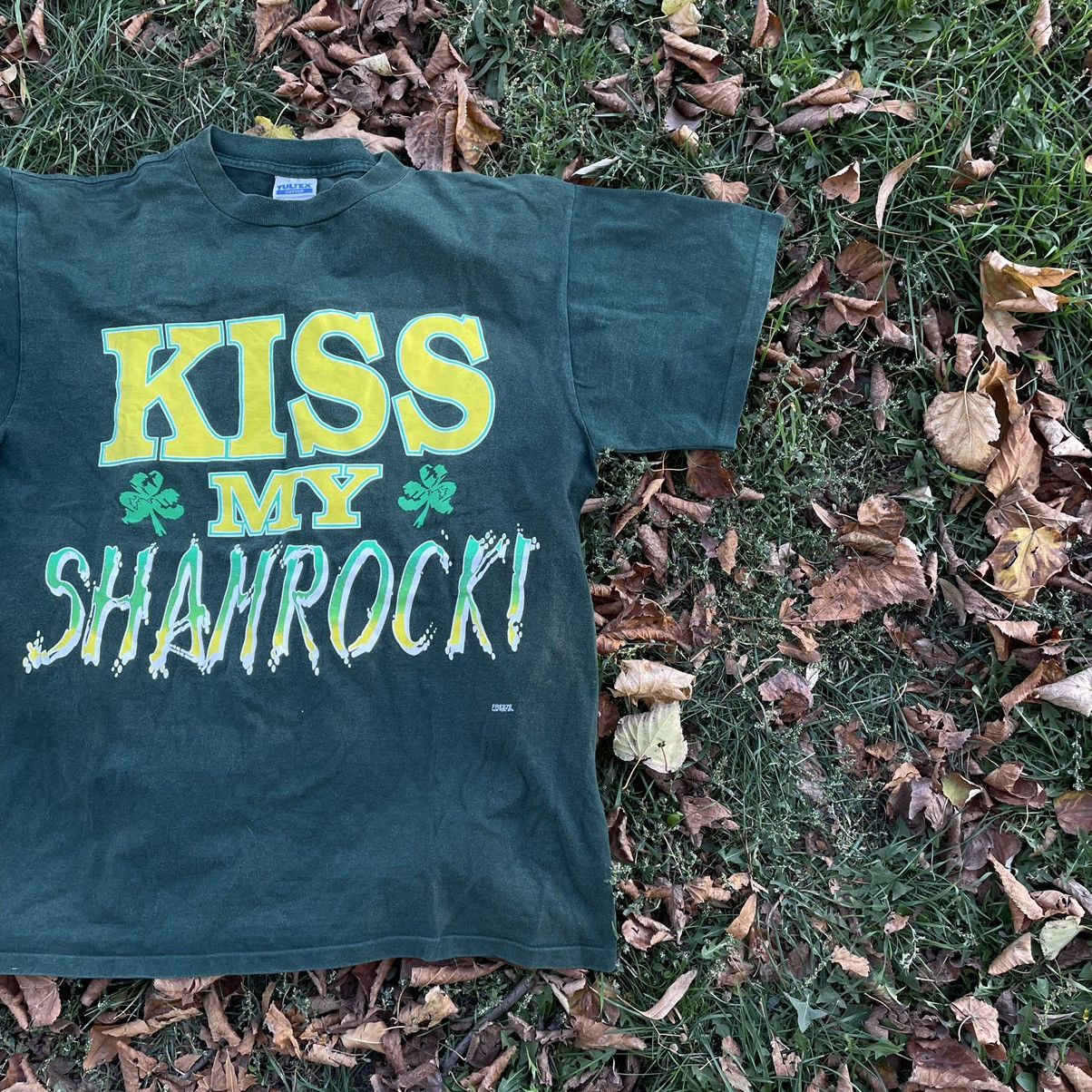 Vintage Vintage Y2K Sun Faded Kiss Graphic Tee Grunge Boxy Cropped L Size US L / EU 52-54 / 3 - 3 Thumbnail