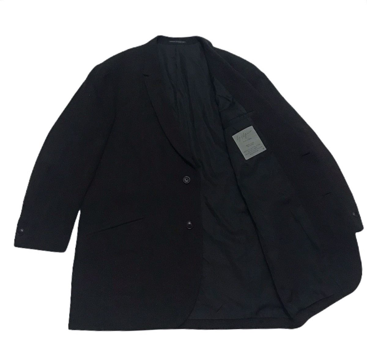 Yohji Yamamoto 🔥Archived🔥Runway Yohji Yamamoto pour homme signature coat Size US S / EU 44-46 / 1 - 1 Thumbnail