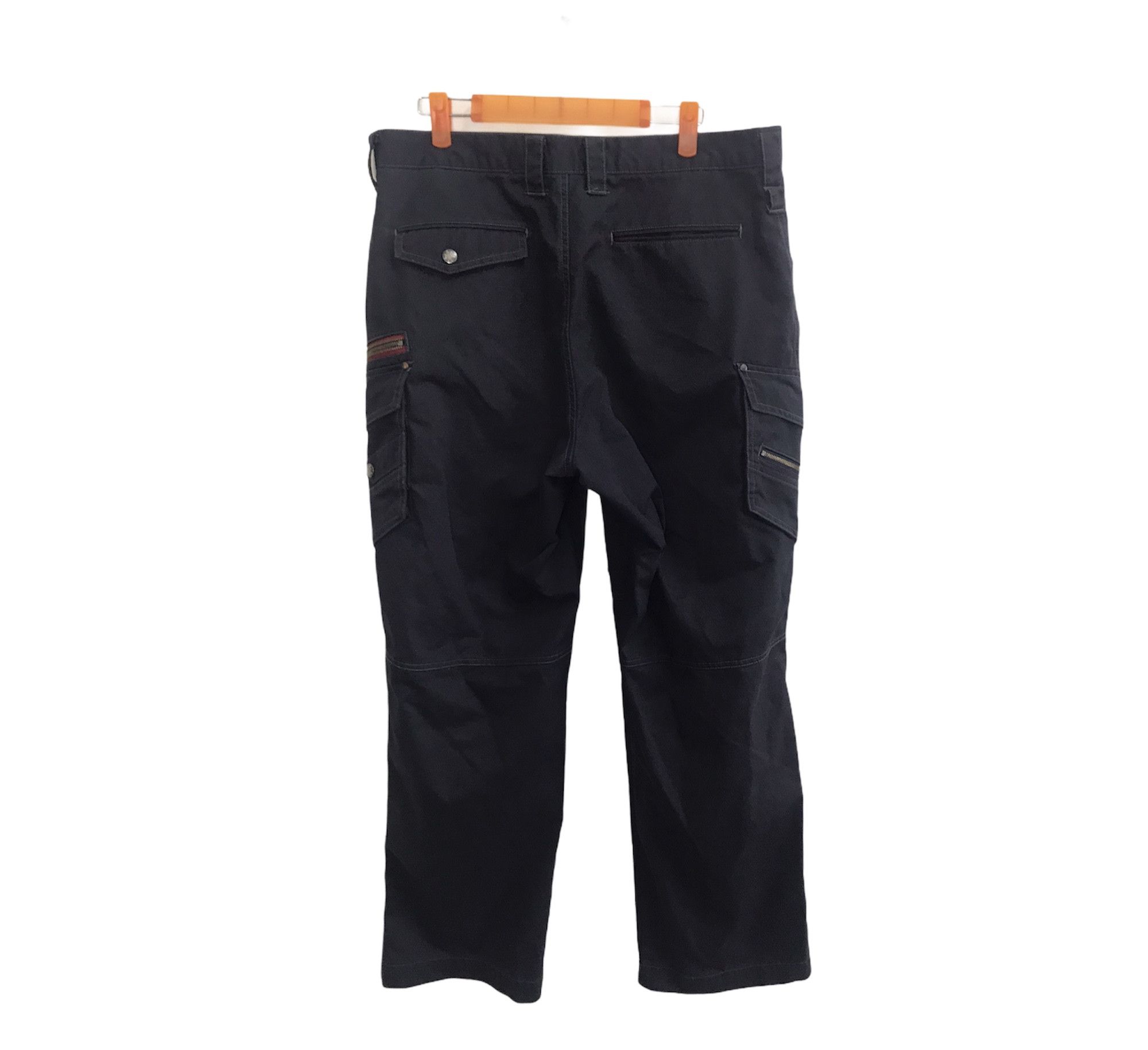 Japanese Brand Vintage Style Jawin Tactical Cargo Side Pockets Casua Pants Size US 34 / EU 50 - 2 Thumbnail