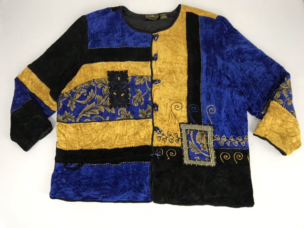 Japanese Brand Vintage Allure Sweatshirt Jacket Style Custom Patchwork Size XXL / US 16-18 / IT 52-54 - 1 Thumbnail