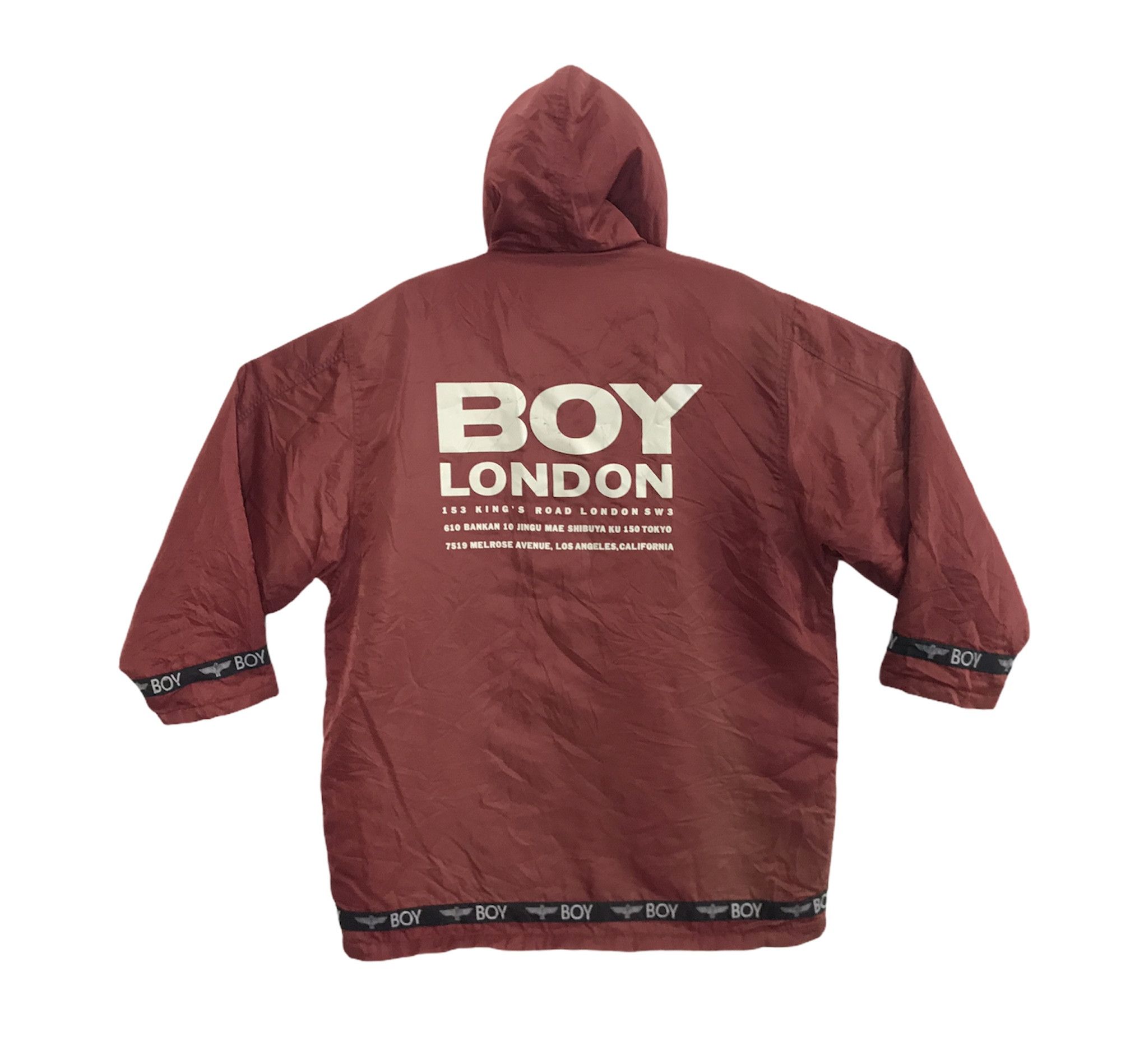 Vintage Boy London Big Logo Sherpa Inner Parka Jacket