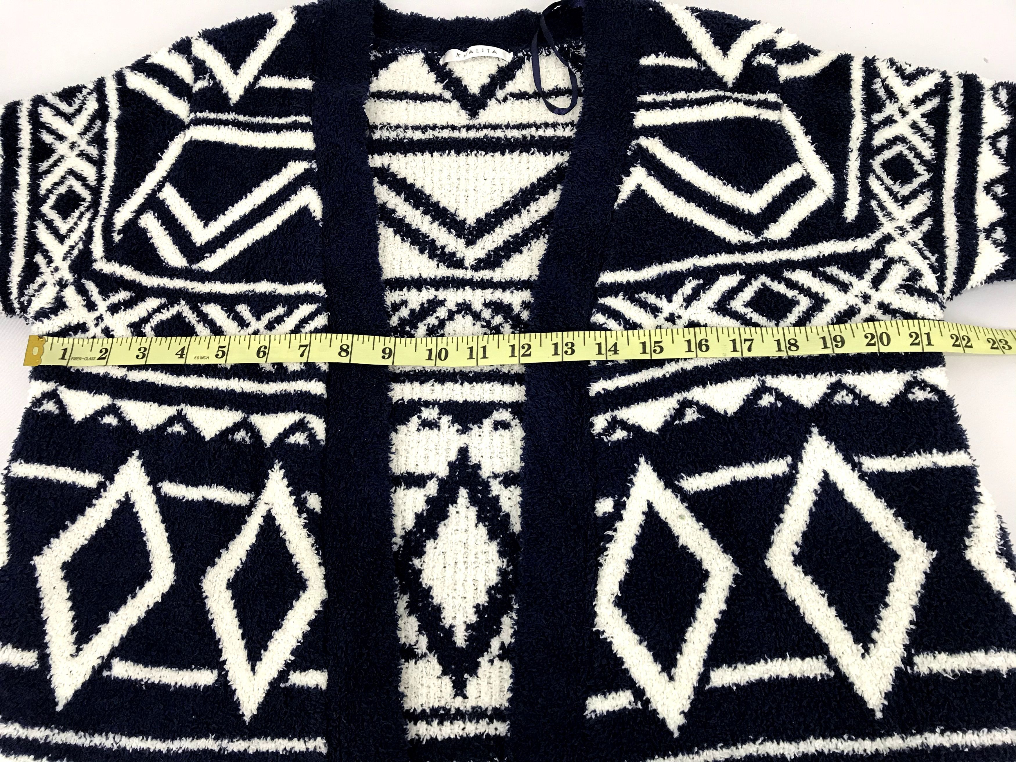 Other Vintage Khalita Ethic Native Striped Fleece Cardigan Jacket Size US M / EU 48-50 / 2 - 8 Thumbnail