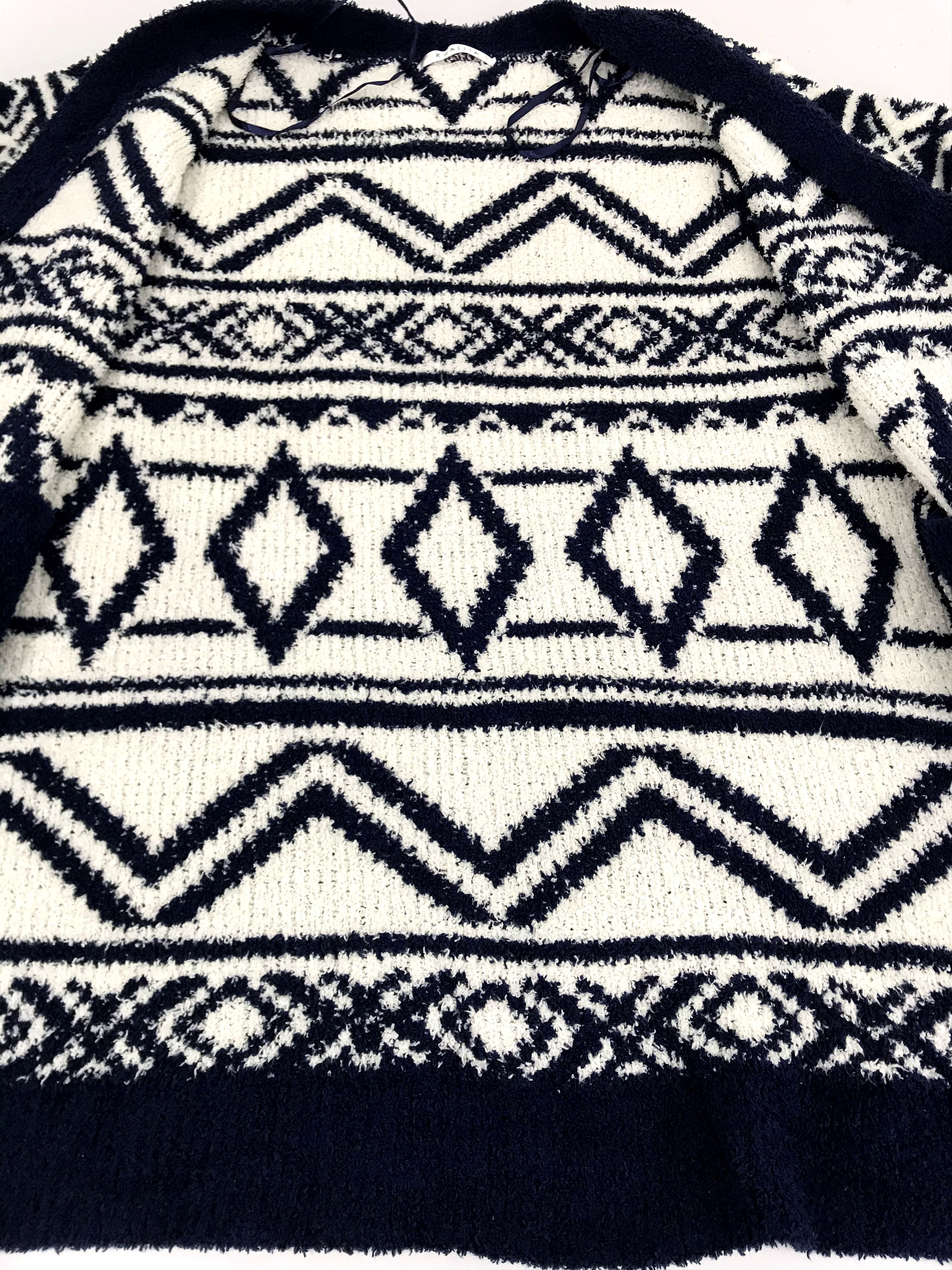 Other Vintage Khalita Ethic Native Striped Fleece Cardigan Jacket Size US M / EU 48-50 / 2 - 4 Thumbnail