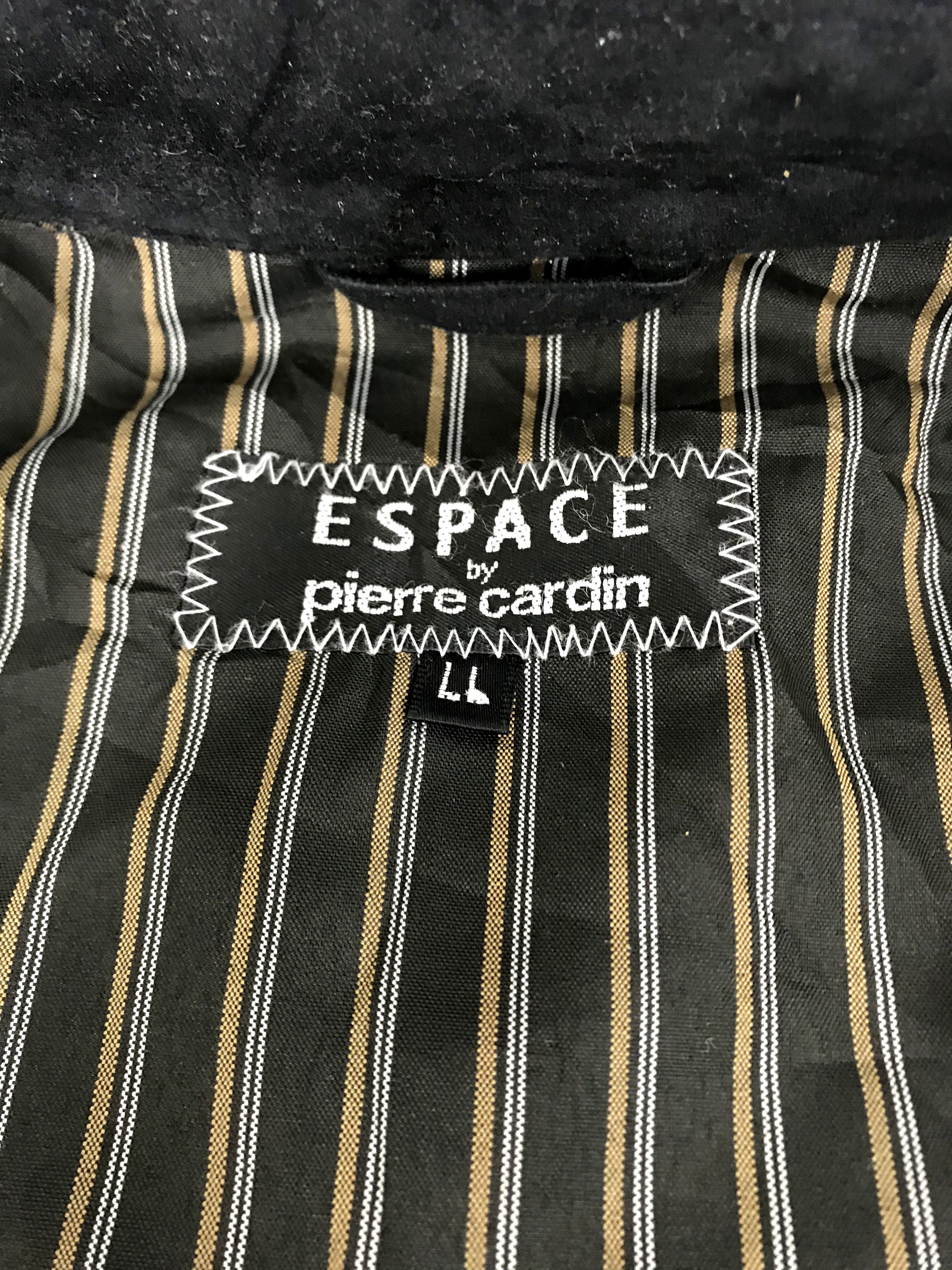 Designer Vintage Espace by Pierre Cardin Jacket Double Pockets Size US XL / EU 56 / 4 - 4 Thumbnail
