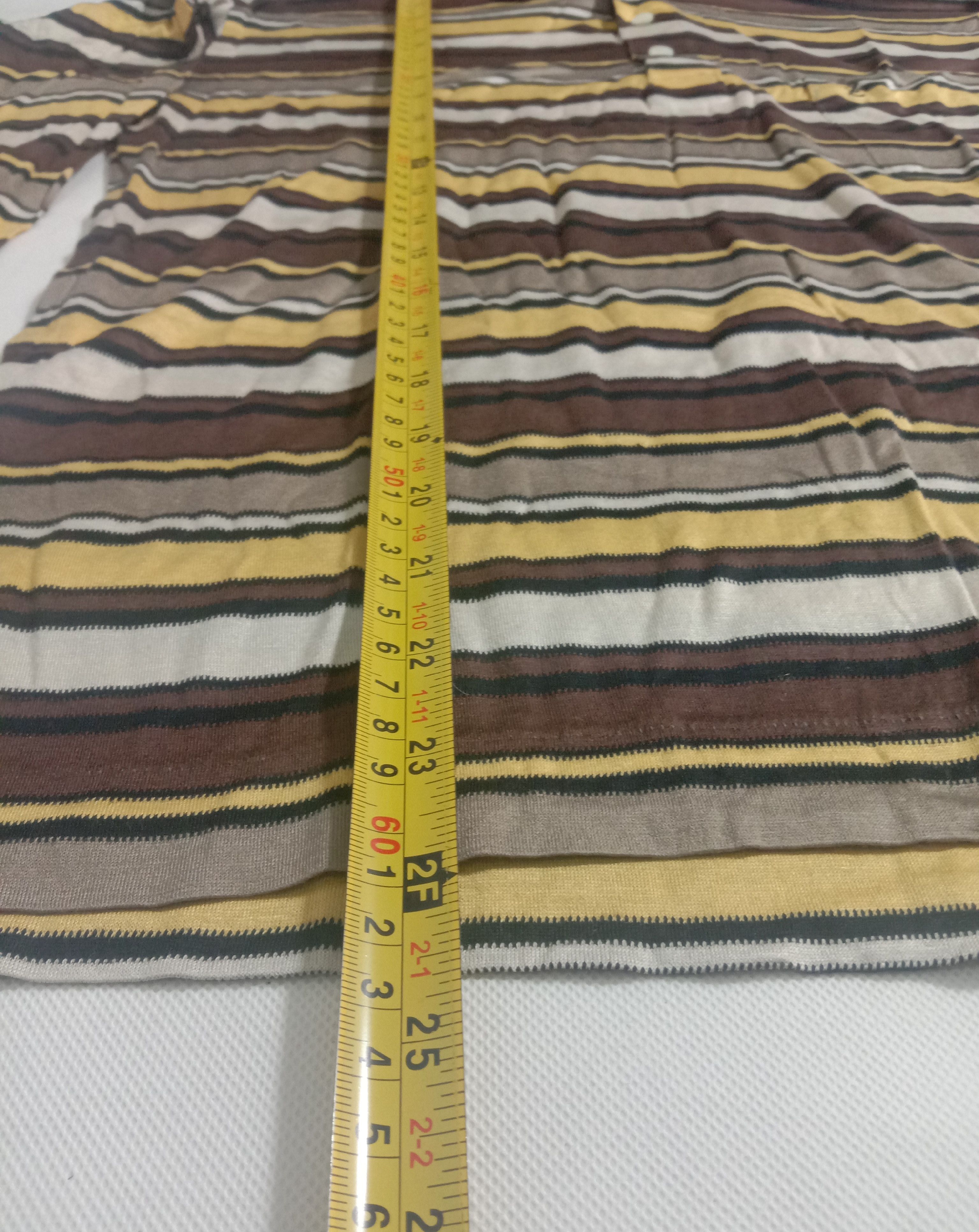 Vintage Vintage Ysl Yves Saint Laurent Long Sleeve Polo Striped Size US S / EU 44-46 / 1 - 8 Thumbnail