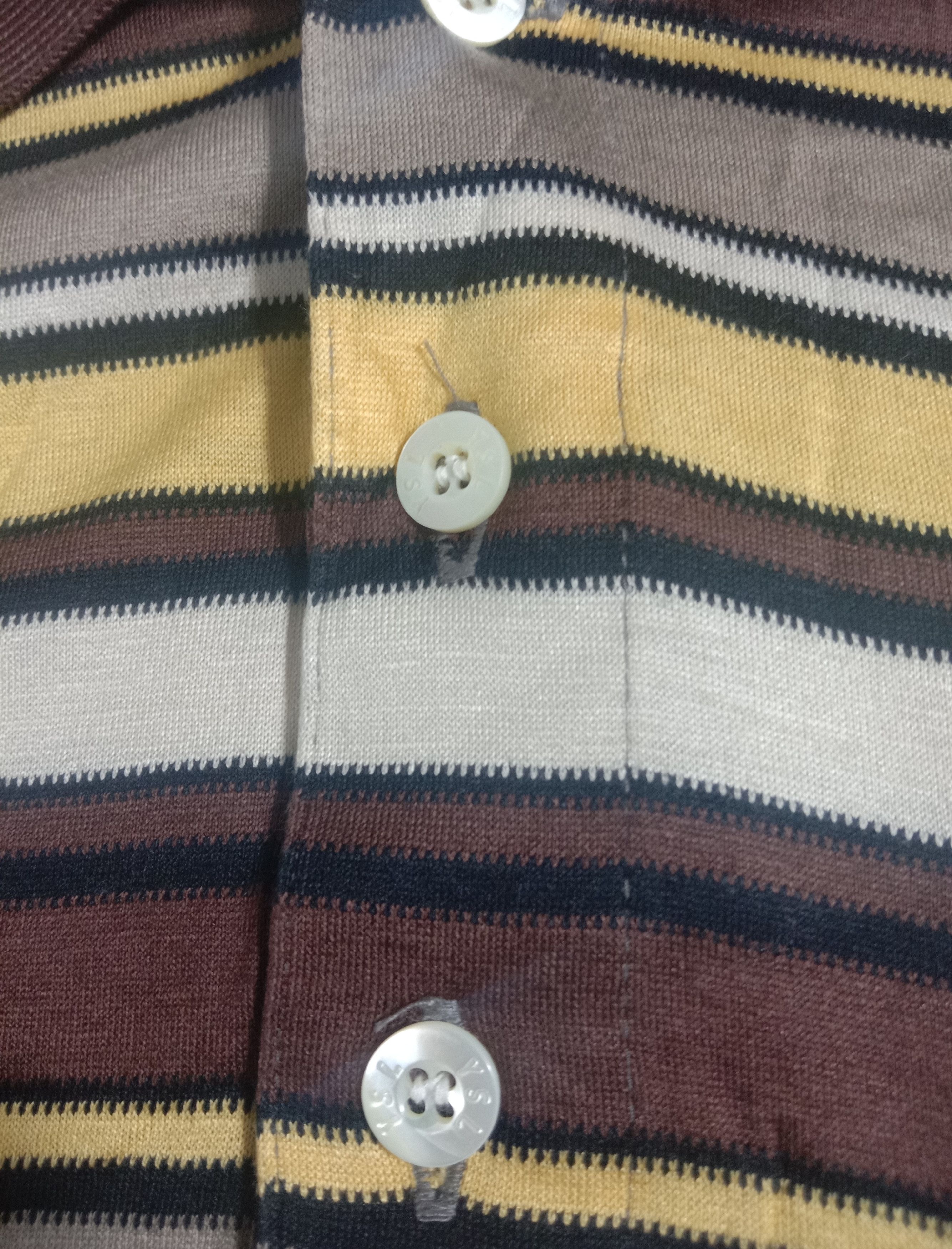 Vintage Vintage Ysl Yves Saint Laurent Long Sleeve Polo Striped Size US S / EU 44-46 / 1 - 4 Thumbnail