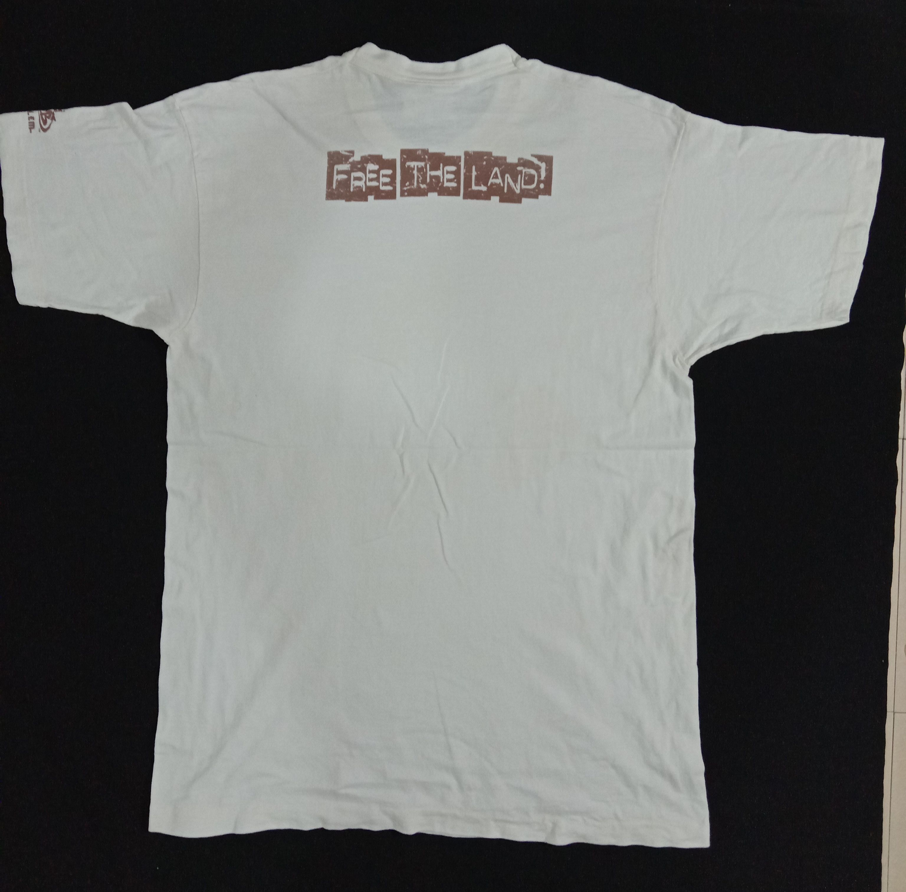 Rap Tees Pnb Nation Hip Hop Used Soldier 'FREE THE LAND' Art Shirt Size US XL / EU 56 / 4 - 2 Thumbnail