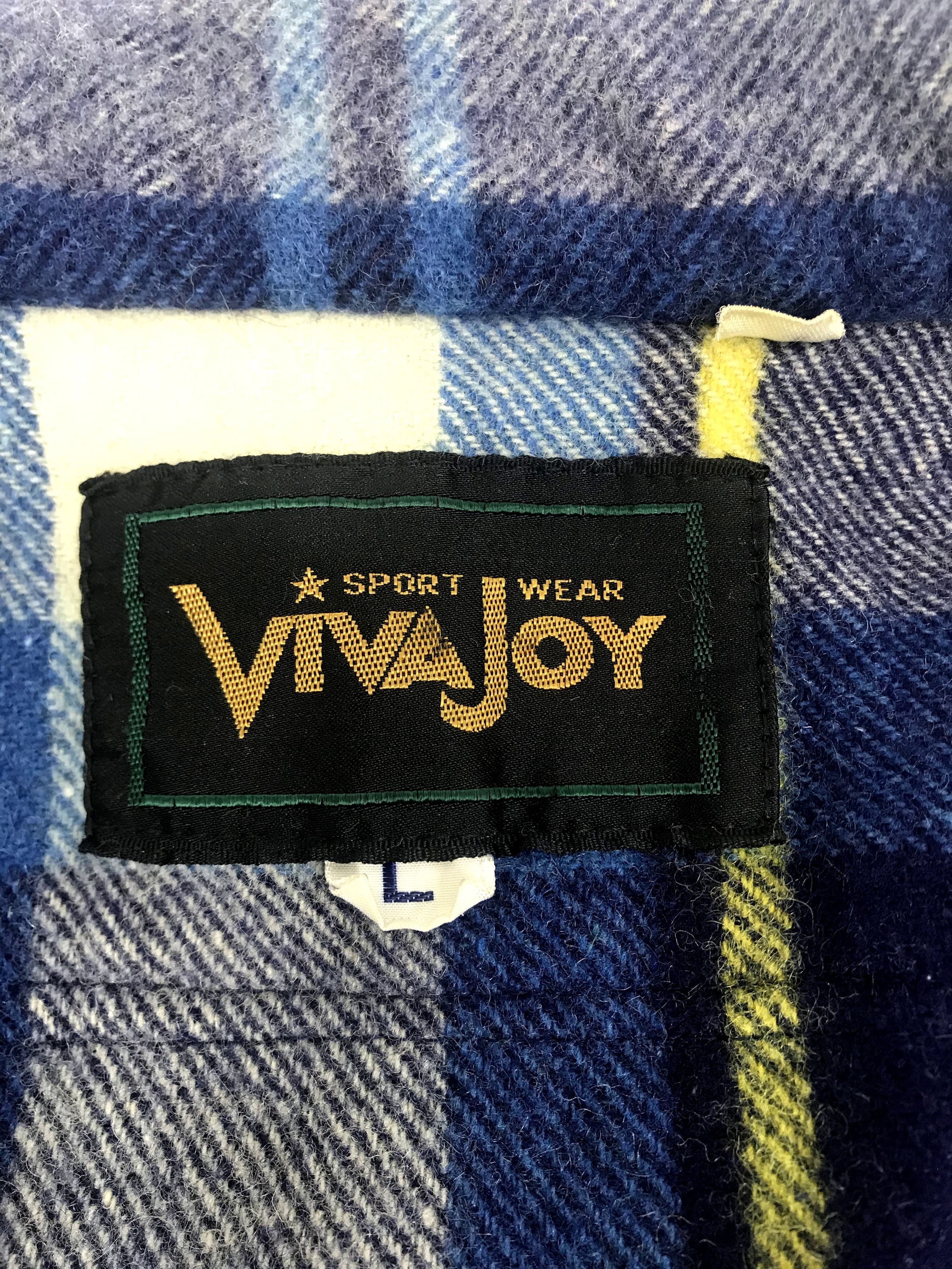 Flannel Vintage Viva Joy Japan Western Shirt Plaid Check Striped Size US M / EU 48-50 / 2 - 5 Thumbnail