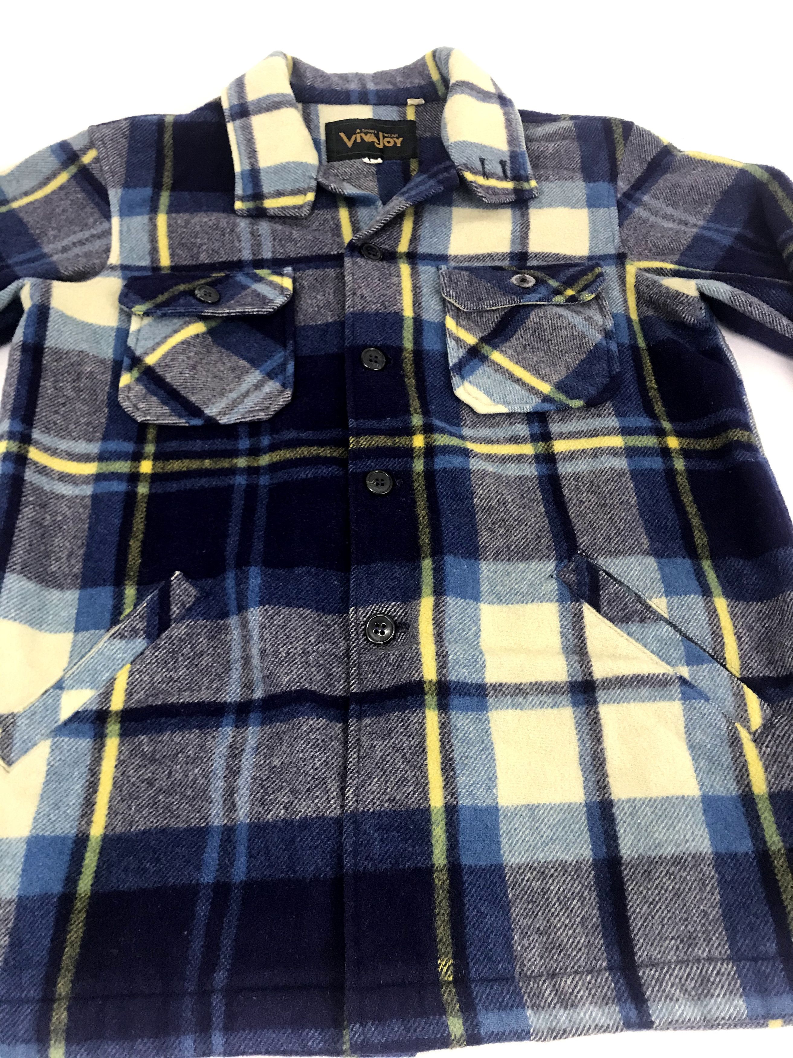 Flannel Vintage Viva Joy Japan Western Shirt Plaid Check Striped Size US M / EU 48-50 / 2 - 3 Thumbnail