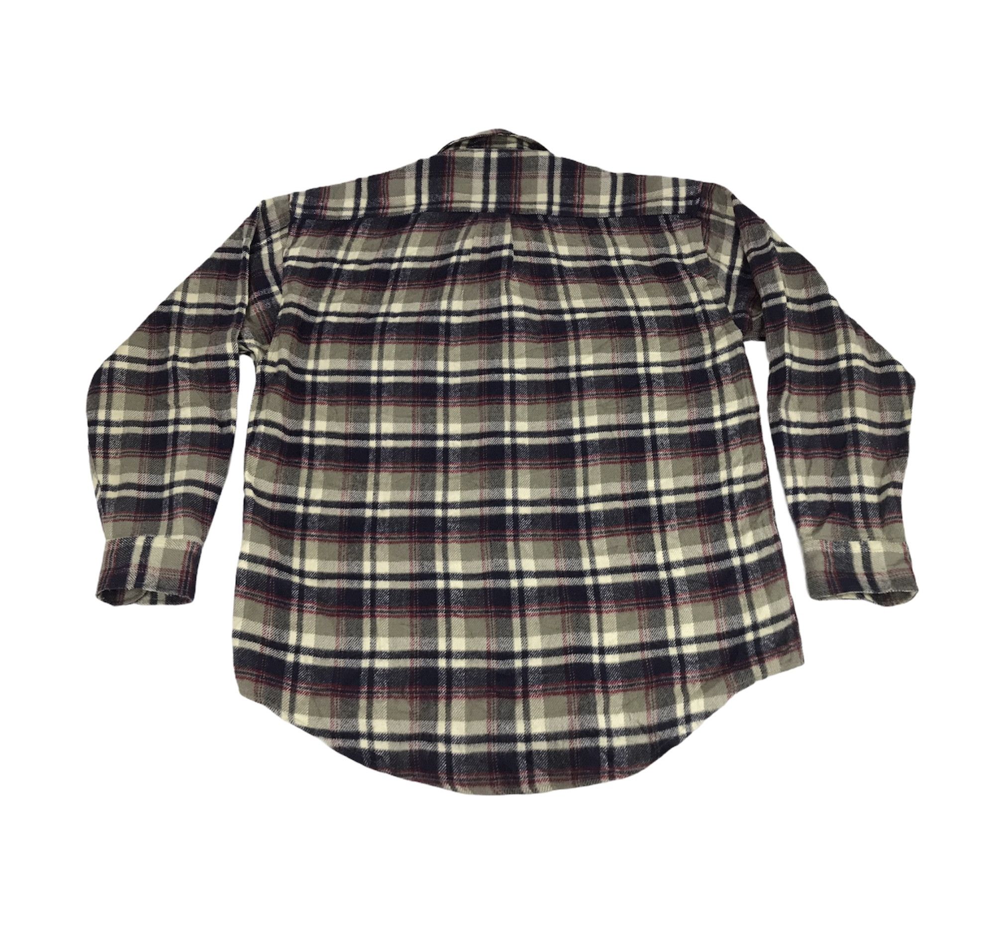 Flannel Vintage Boon Pal Casual Double Pockets Shirt Plaid Check Size US L / EU 52-54 / 3 - 2 Thumbnail