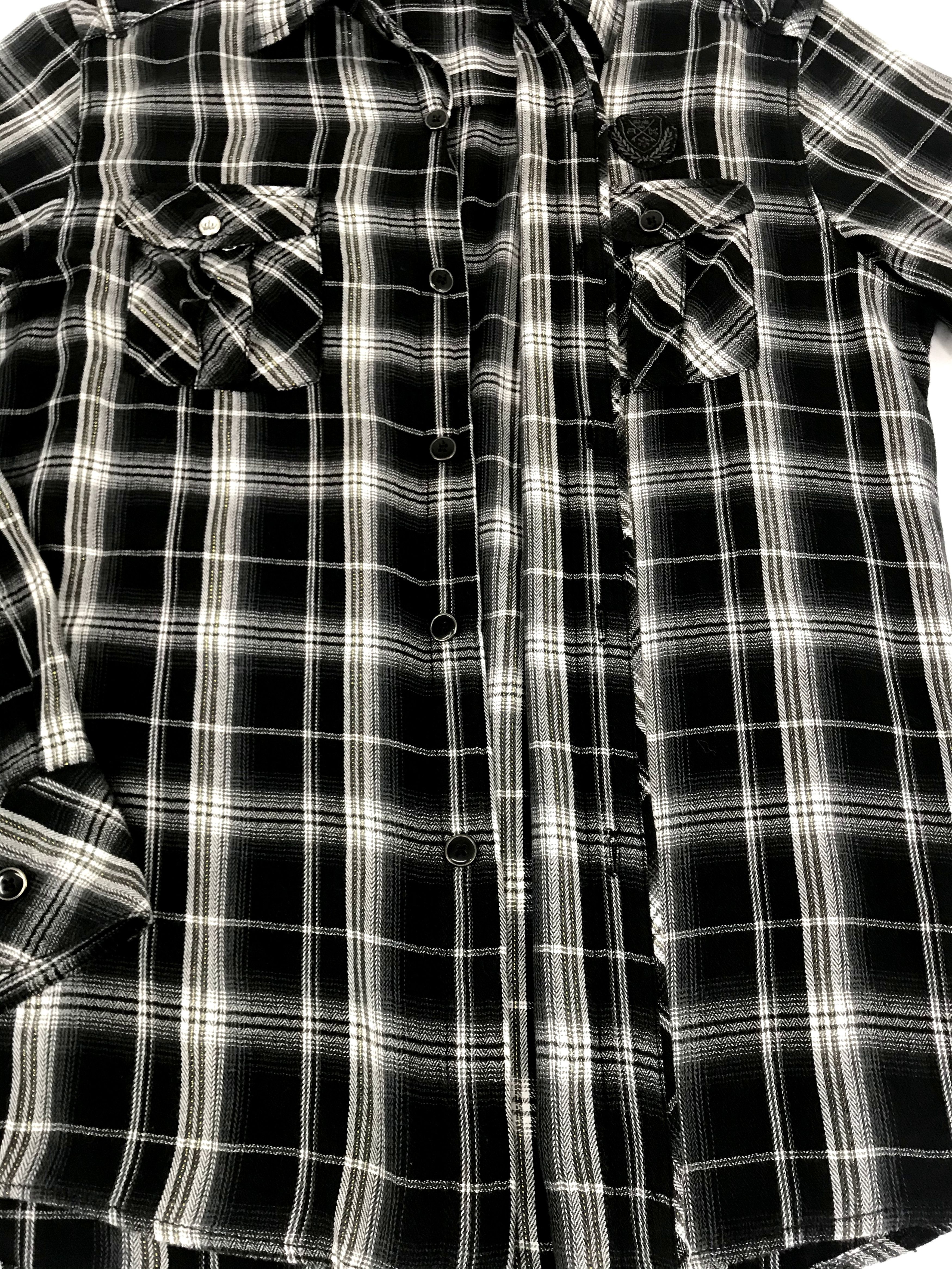 Flannel Vintage Russ-k Flannel Shirt Double Pockets Button Down Size US M / EU 48-50 / 2 - 5 Thumbnail