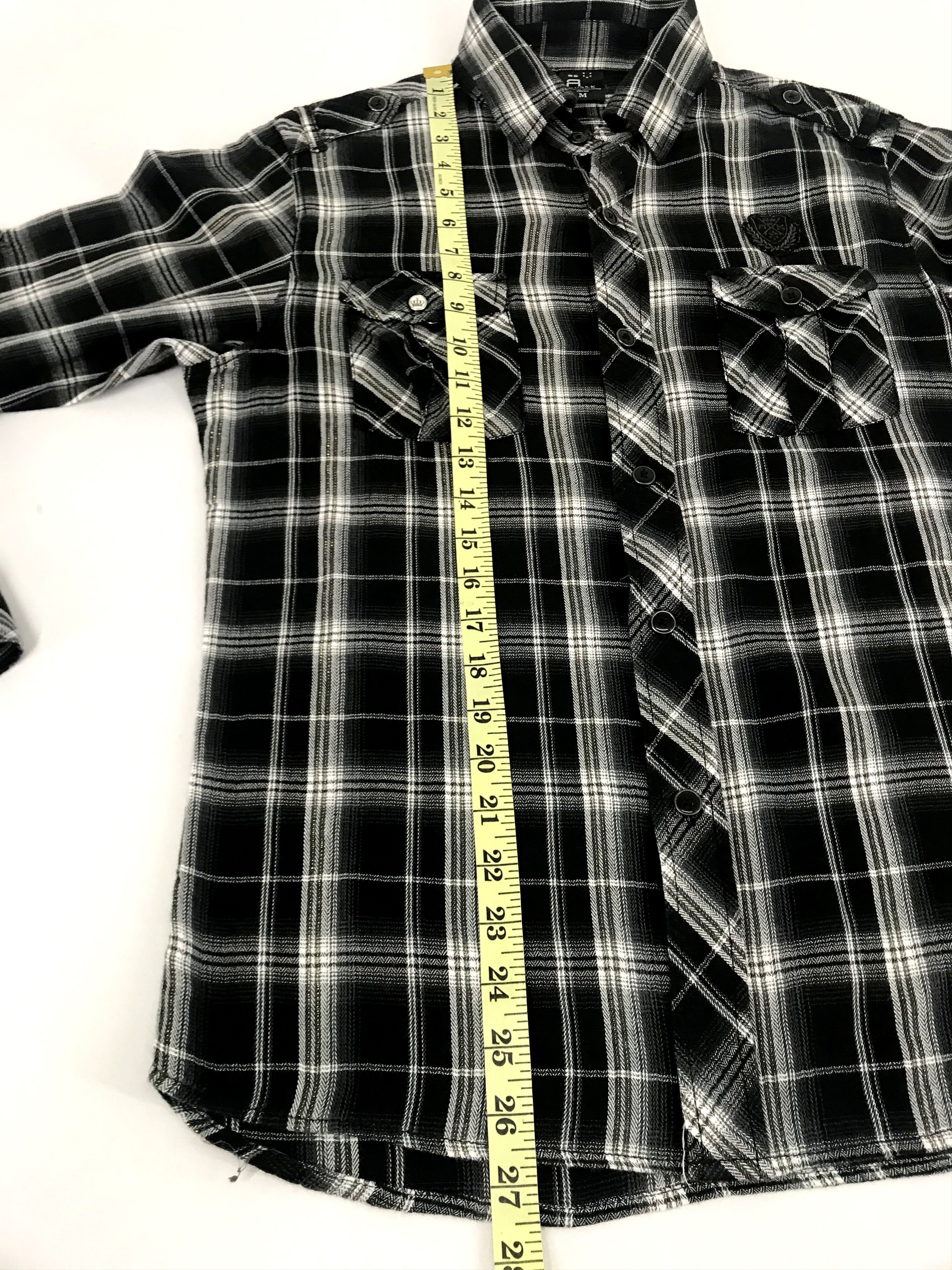 Flannel Vintage Russ-k Flannel Shirt Double Pockets Button Down Size US M / EU 48-50 / 2 - 11 Thumbnail