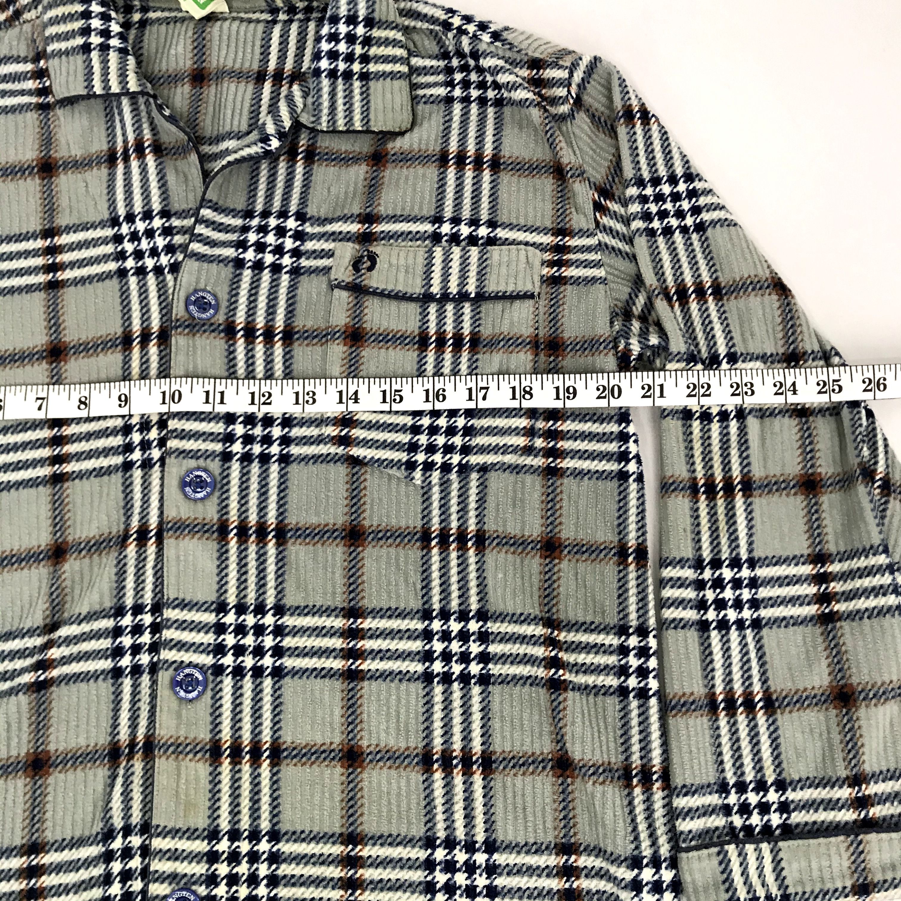 Hang Ten Vintage Hang Ten Flannel Corduroy Plaid Checked Shirt Size US M / EU 48-50 / 2 - 6 Thumbnail