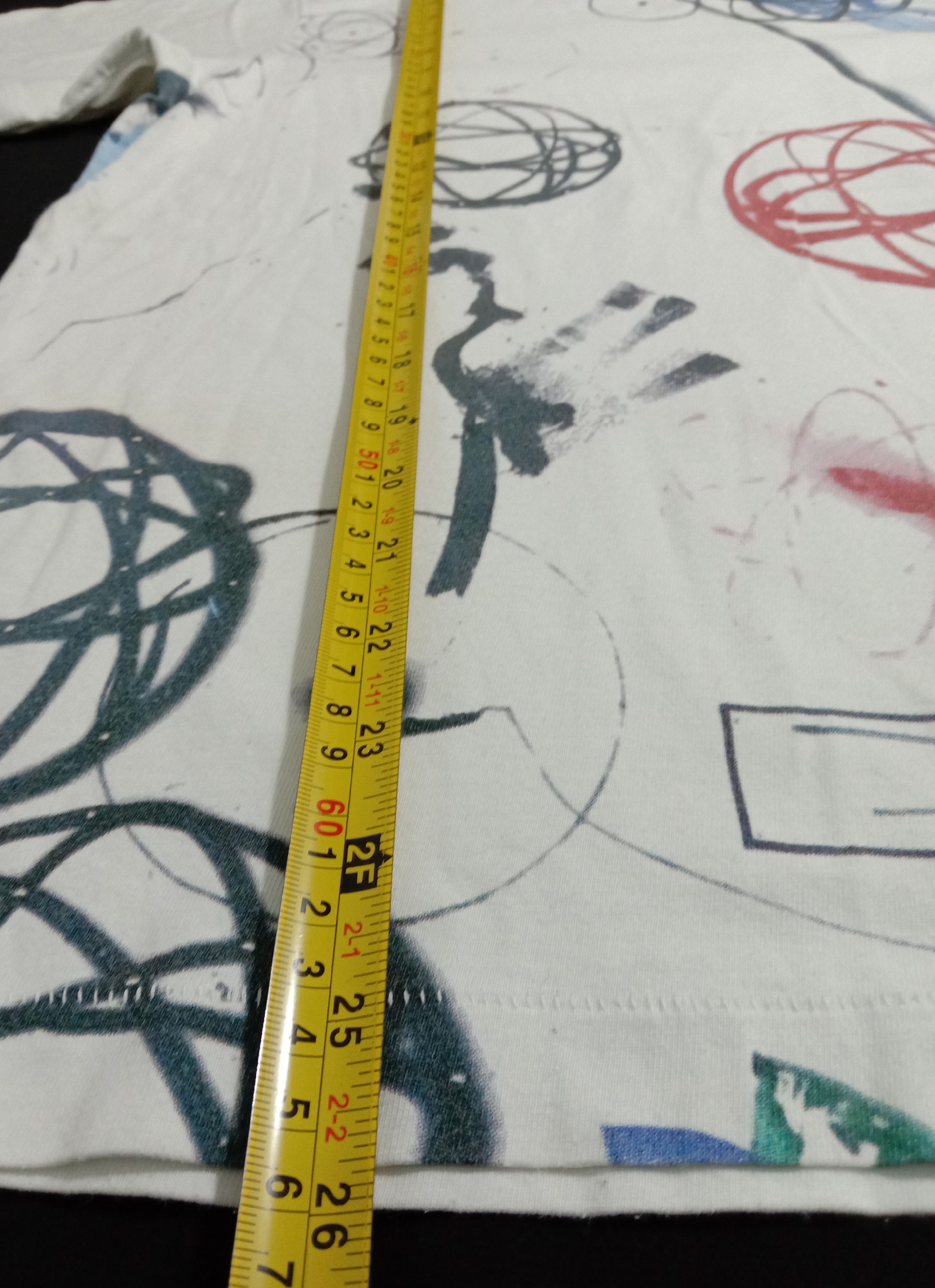 Futura Futura Grafitti Abstract Expressionist White Tee Uniqlo Size US S / EU 44-46 / 1 - 8 Thumbnail