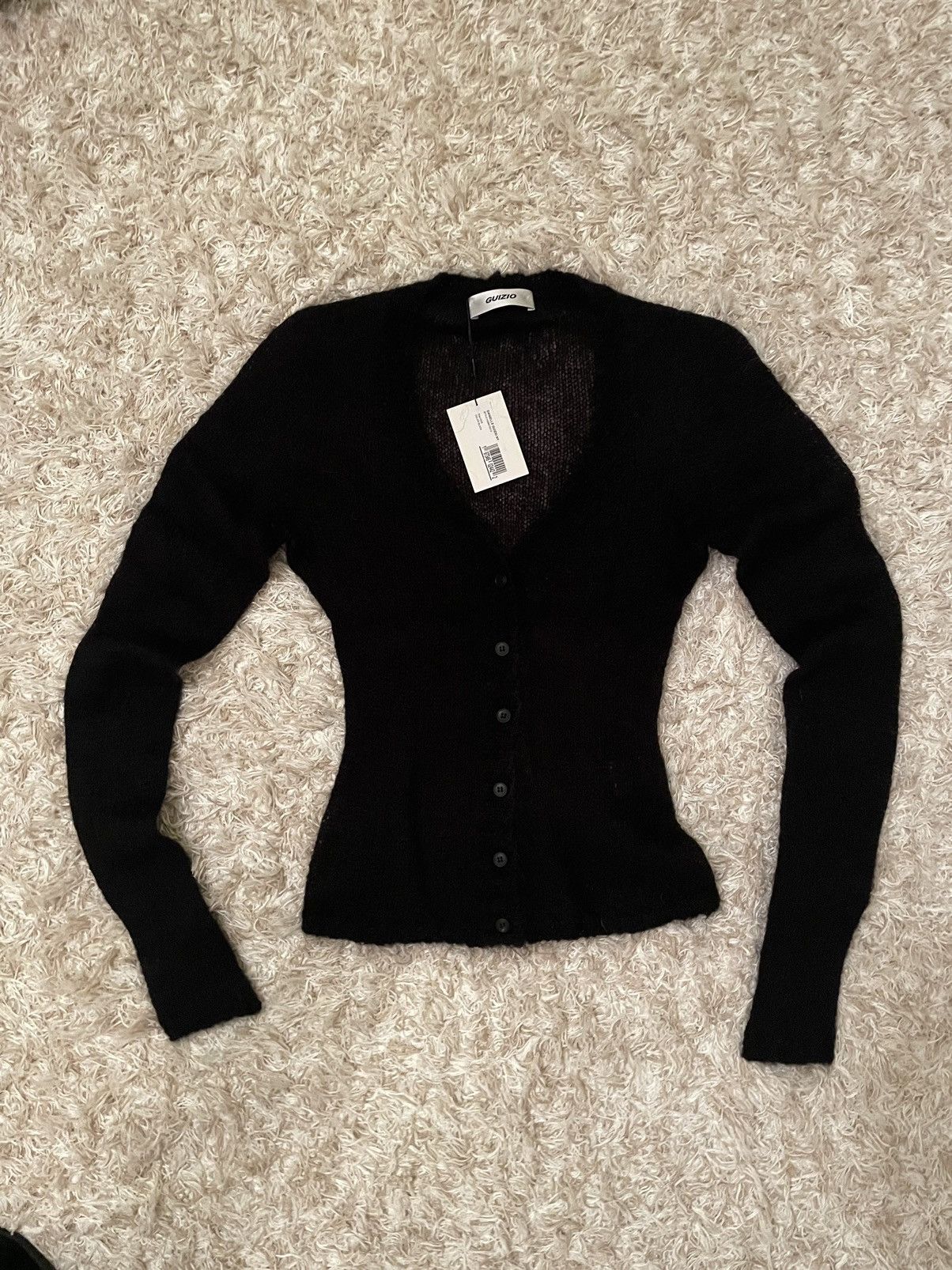 Guizio Danielle Guizio V-neck Mohair Cardigan | Grailed
