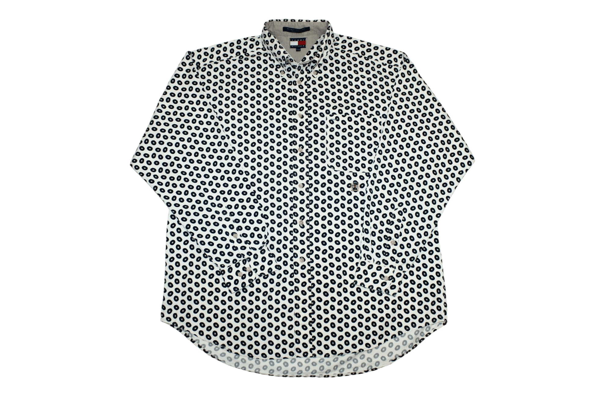Tommy Hilfiger 90s Tommy Hilfiger Lion Crest Paisley Printed Baggy Shirt Size US L / EU 52-54 / 3 - 1 Thumbnail